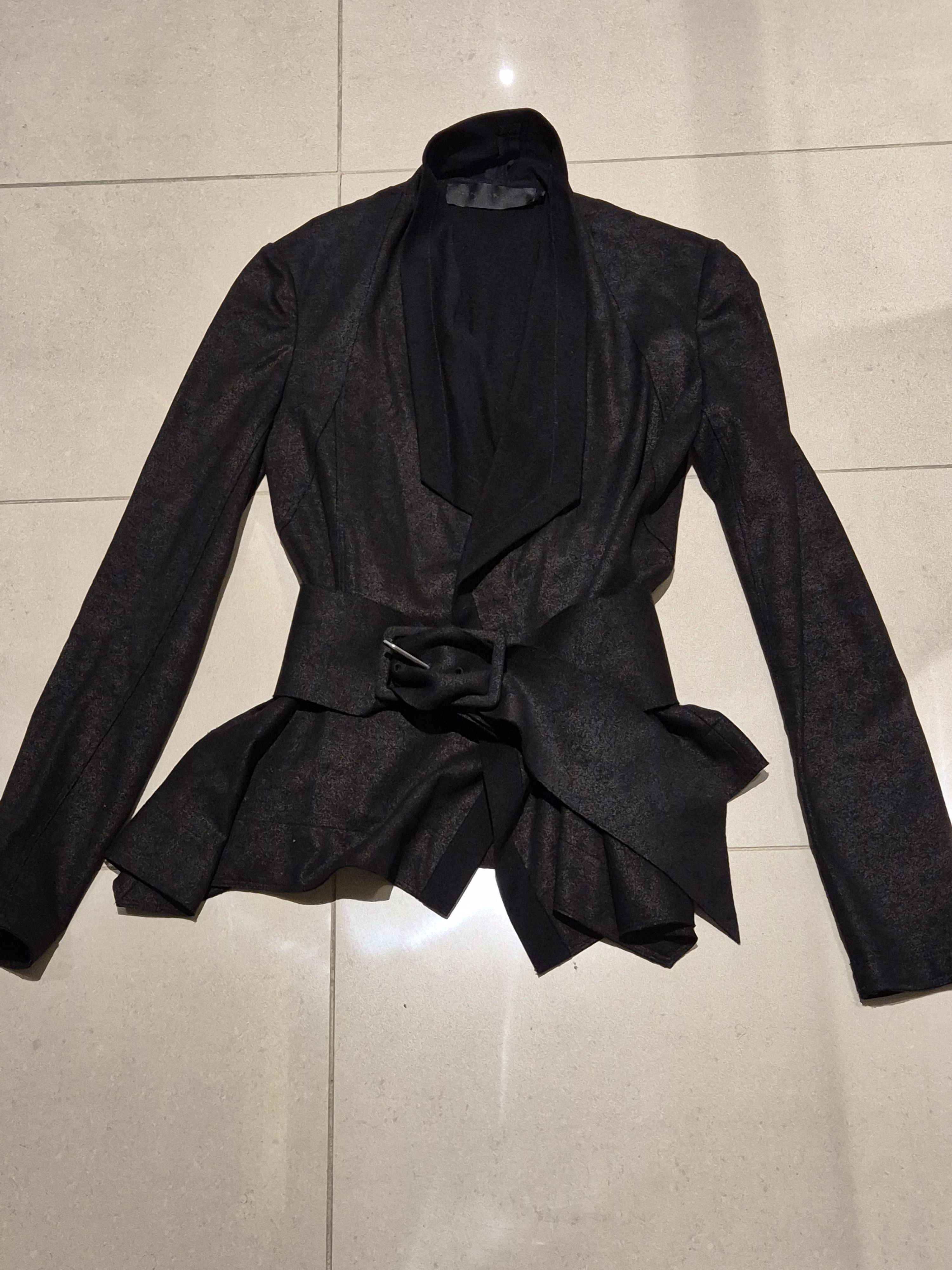 Donna Karan Donna Karan black peplum fitted jacket Size S / US 4 / IT 40 - 6 Thumbnail