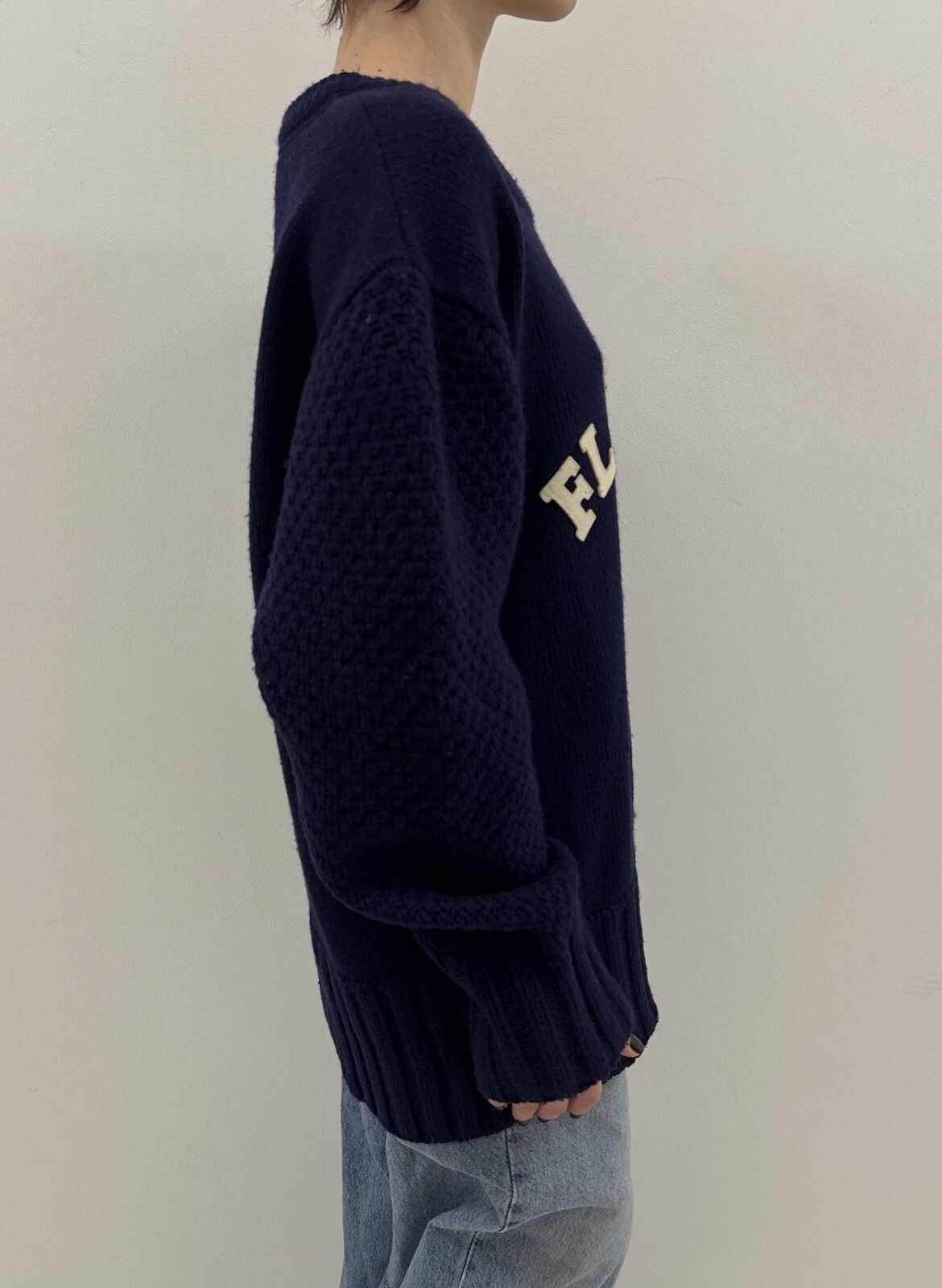 Han Kjobenhavn Han Kjobenhavn Flag Day Womens Wool Knit Sweater Blue Size XL / US 12-14 / IT 48-50 - 5 Thumbnail