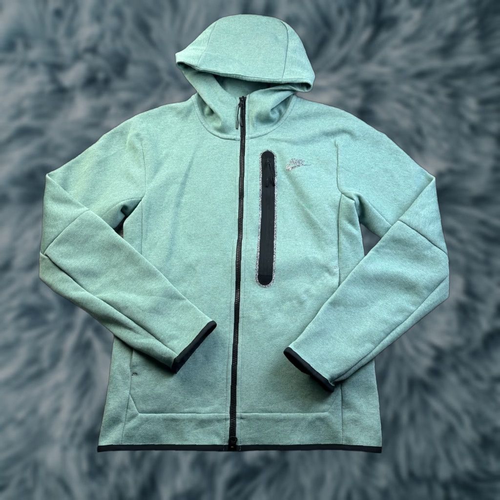 Nike Nike Tech Fleece Jacket Mens XS Green Pockets Hoodie Sweatshirt Size US XS / EU 42 / 0 - 1 Thumbnail