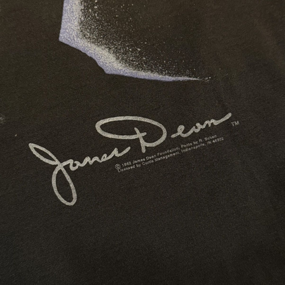 Vintage Vintage 1982 single stitch James Dean portrait signature tee Size US L / EU 52-54 / 3 - 3 Thumbnail