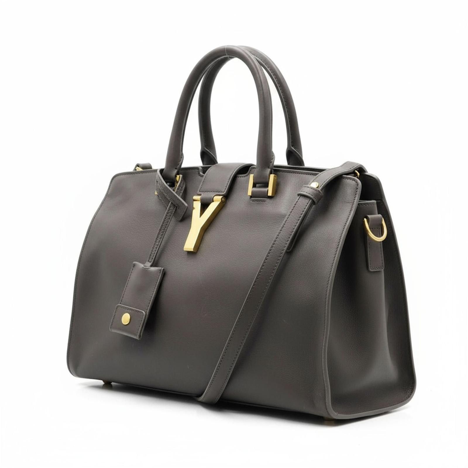 Saint Laurent Paris Saint Laurent - Black Leather Handbag Gold Hardware Size ONE SIZE - 1 Thumbnail