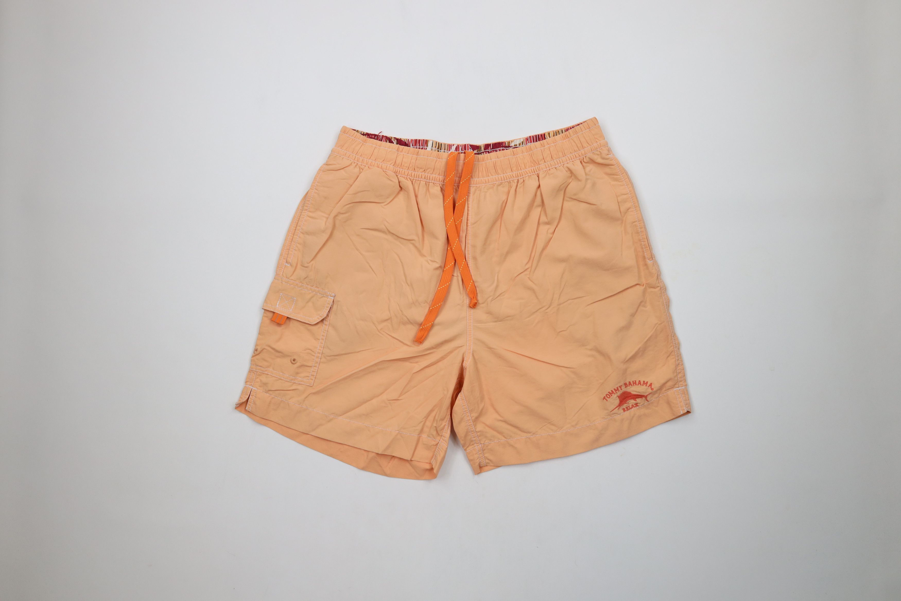 Tommy Bahama × Vintage Tommy Bahama Relax Sun Faded Lined Shorts Swim Trunks Salmon Size US 34 / EU 50 - 1 Thumbnail