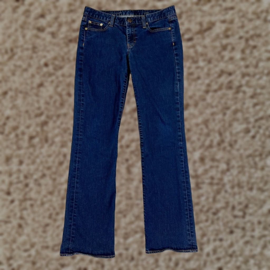 J.Crew J.Crew Jeans Womens 29 Blue Denim Bootcut Dark Wash Cotton Blend Western Shirt? Size 29" - 1 Thumbnail