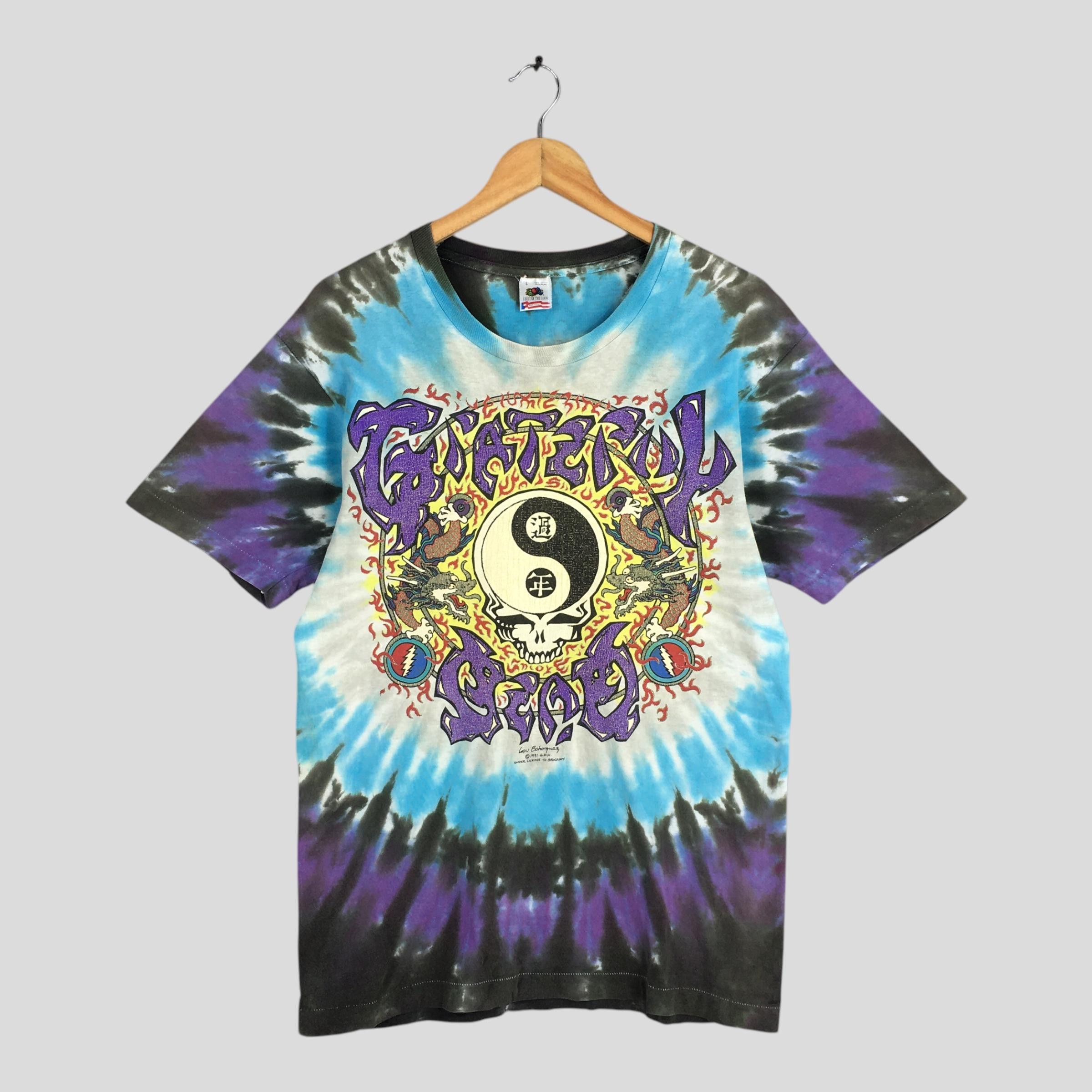 Band Tees Vintage 1991 Grateful Dead Rock Concert Tie Dye Tshirt Large Size US L / EU 52-54 / 3 - 1 Thumbnail
