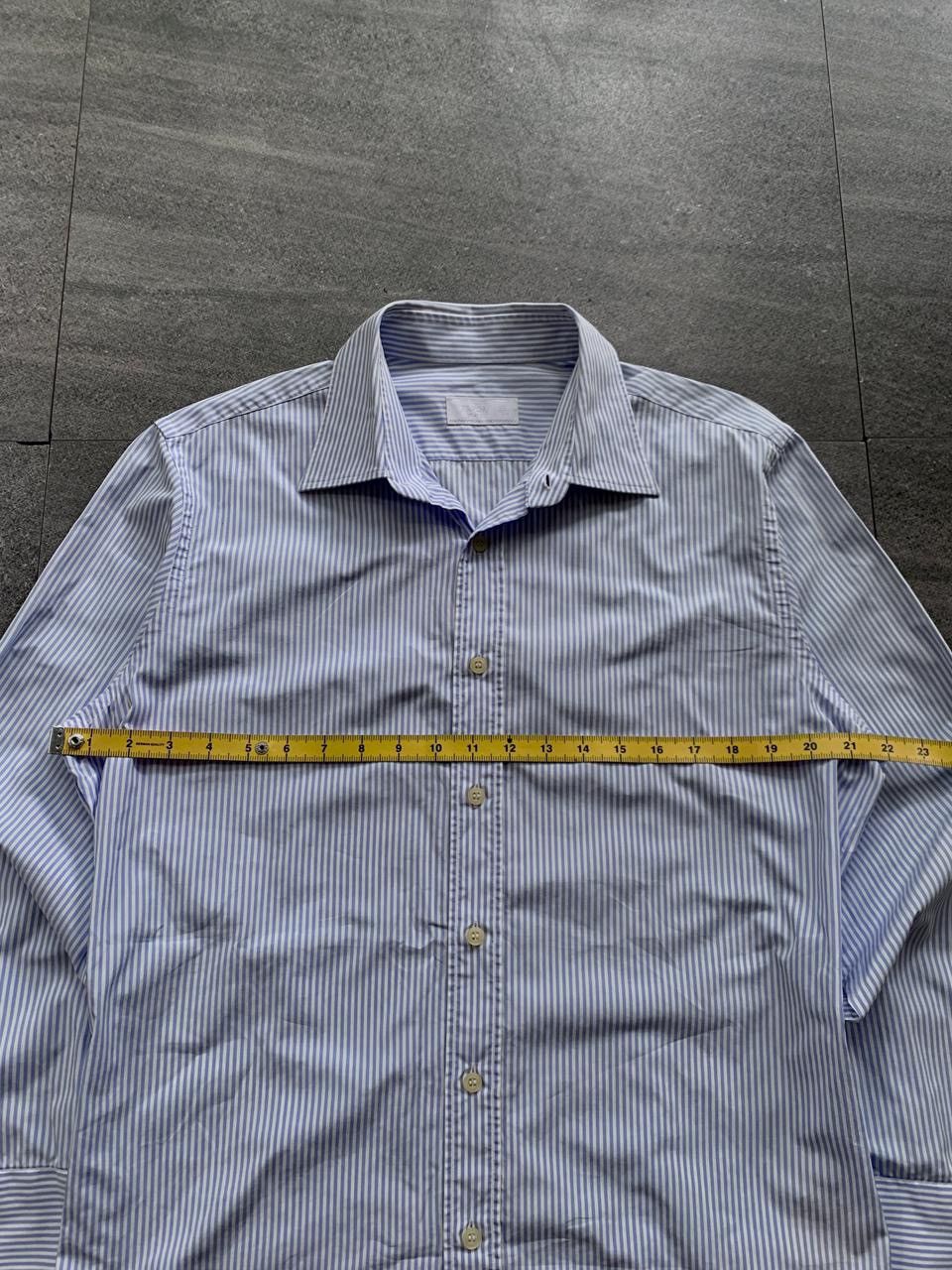Prada FREE TAX! Striped Slim Ls Shirt Size US L / EU 52-54 / 3 - 12 Thumbnail