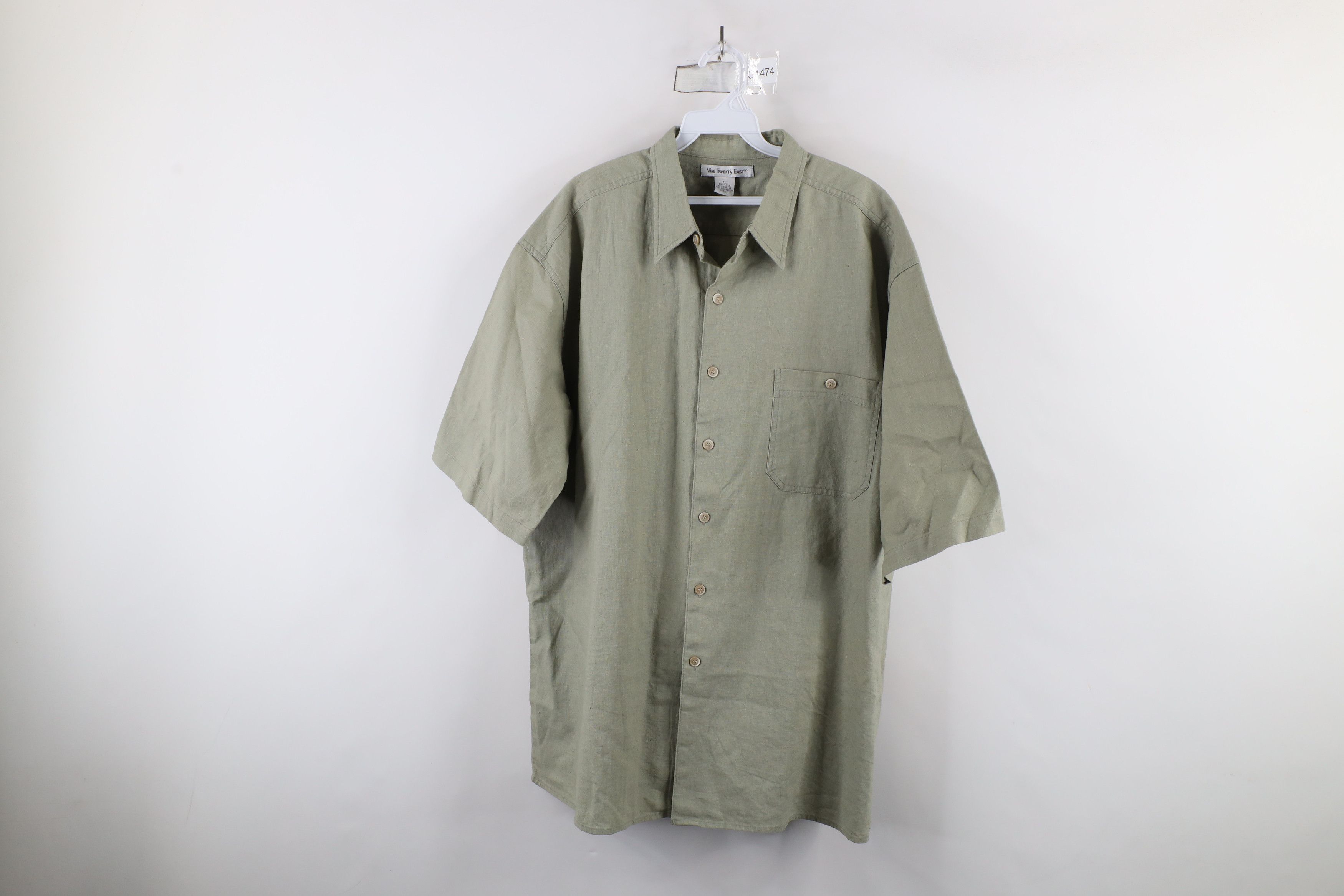 Vintage Vintage 90s Streetwear Blend Short Sleeve Button Shirt Green Size US XL / EU 56 / 4 - 1 Thumbnail