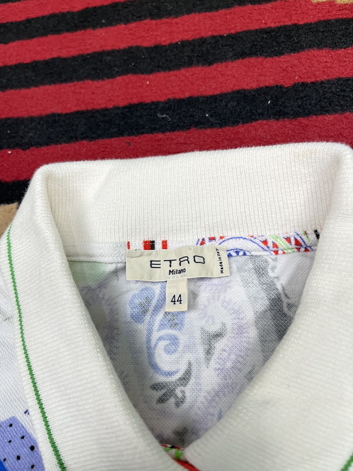 Etro Etro Flower Print Poloshirt Size S / US 4 / IT 40 - 5 Thumbnail