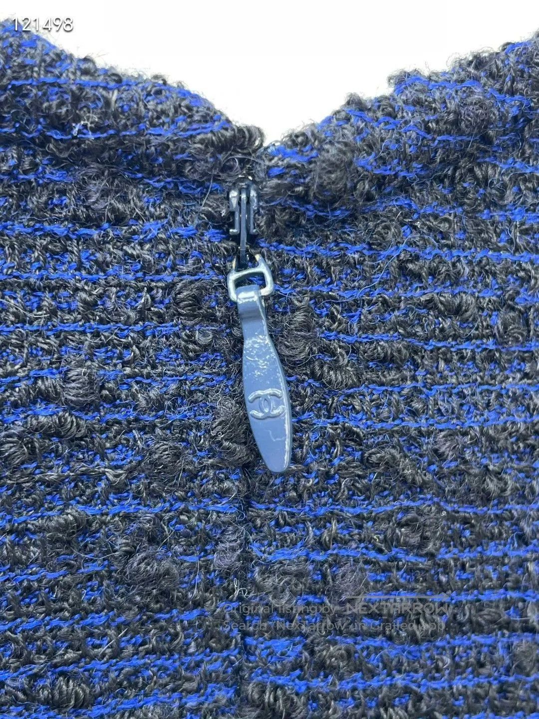 Chanel Chanel Navy Tweed Dress. Size XXS / US 00 / IT 34 - 4 Thumbnail