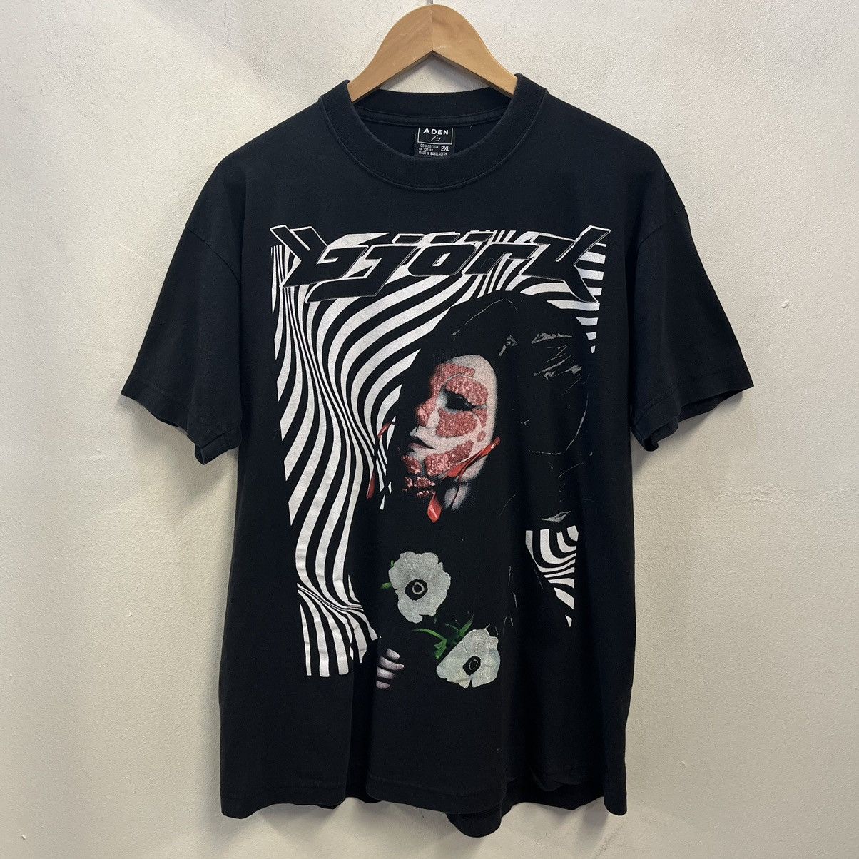 image of Band Tees x Rap Tees Vintage Björk Tee in Black, Men's (Size 2XL)