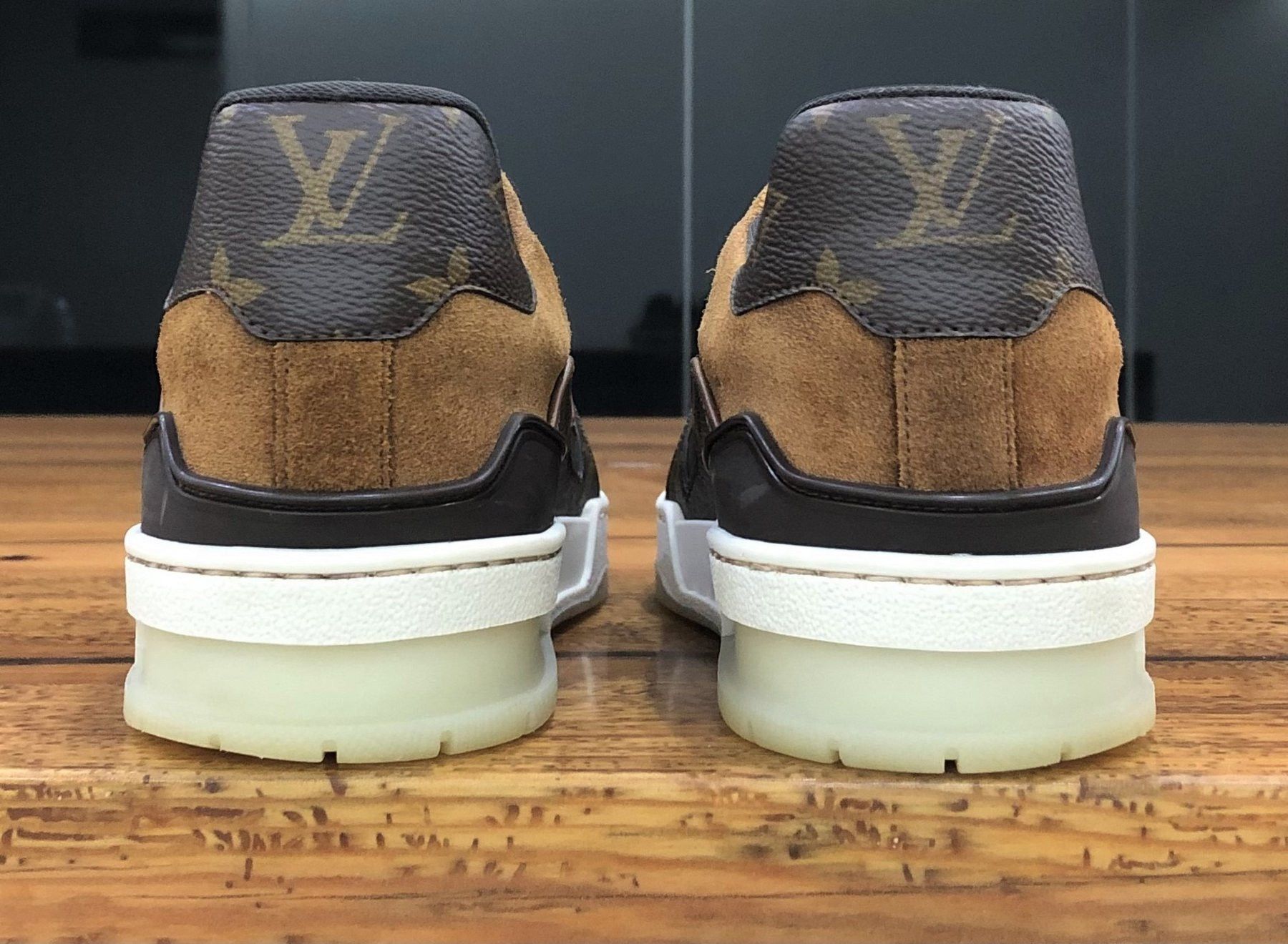 Louis Vuitton Louis Vuitton LV Trainer Brown Suede Monogram Size US 8 / EU 41 - 17 Thumbnail