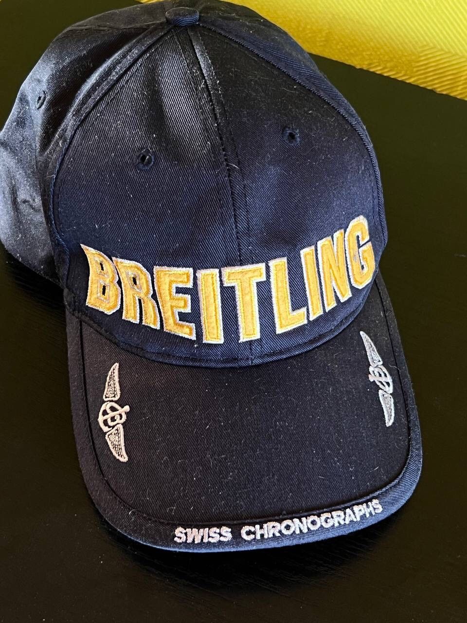 Breitling Vintage 90s Breitling Swiss Chronograph Watch Company Hat Size ONE SIZE - 2 Thumbnail