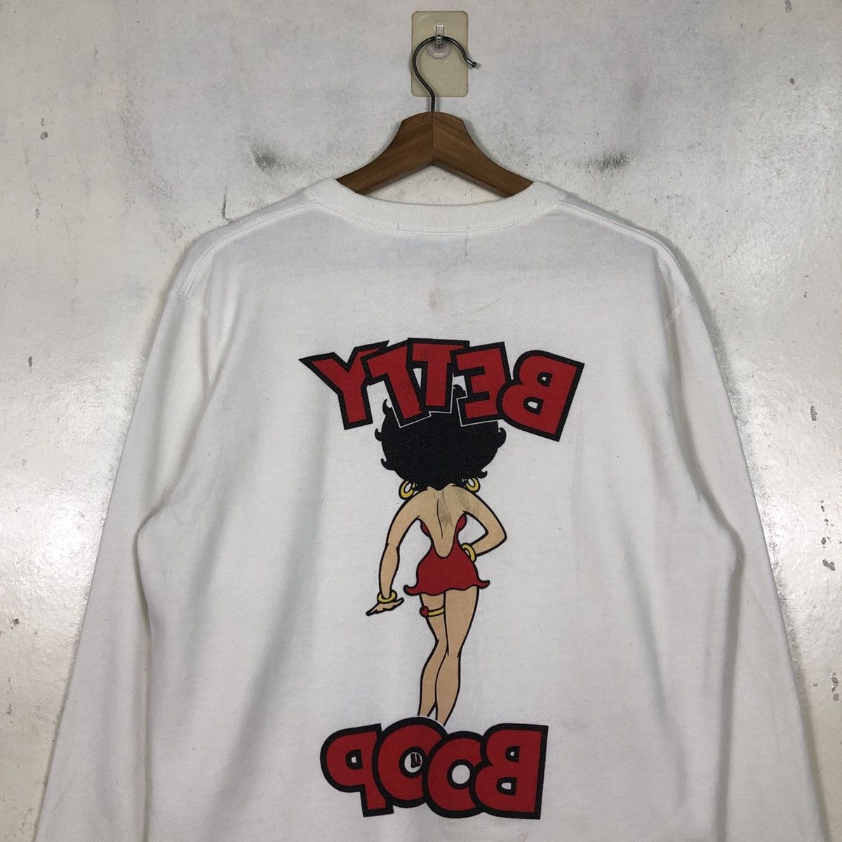 Japanese Brand 📌Vintage Sweatshirt Betty Boop Big Logo Cartoon Size US M / EU 48-50 / 2 - 11 Thumbnail