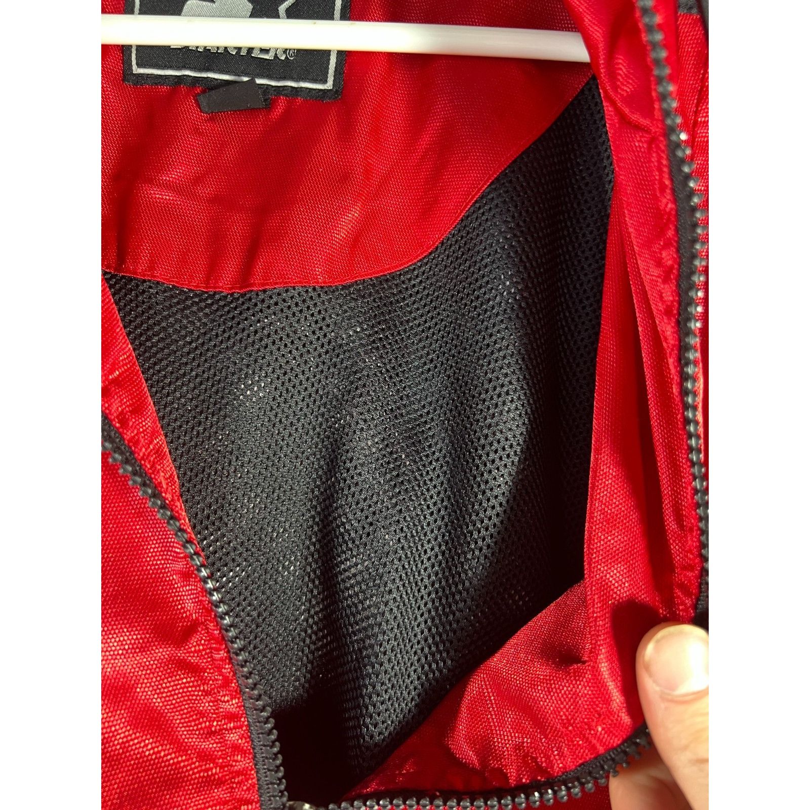 Starter Vintage Starter Men’s LG Red Black Half-Zip Pullover Windbre Size US L / EU 52-54 / 3 - 5 Thumbnail