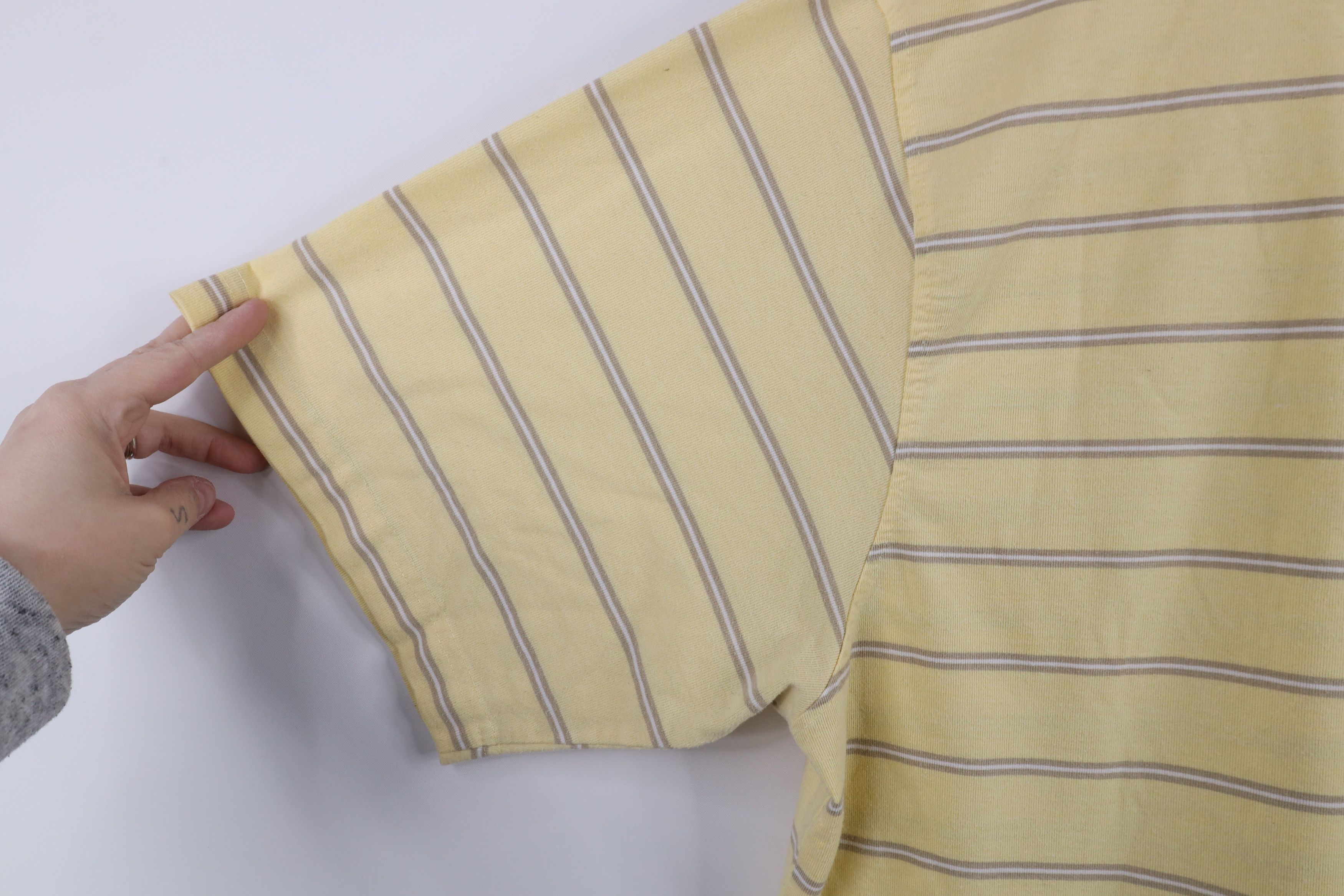 Vintage Vintage 90s Streetwear Striped Short Sleeve Pocket T-Shirt Size US XL / EU 56 / 4 - 5 Thumbnail