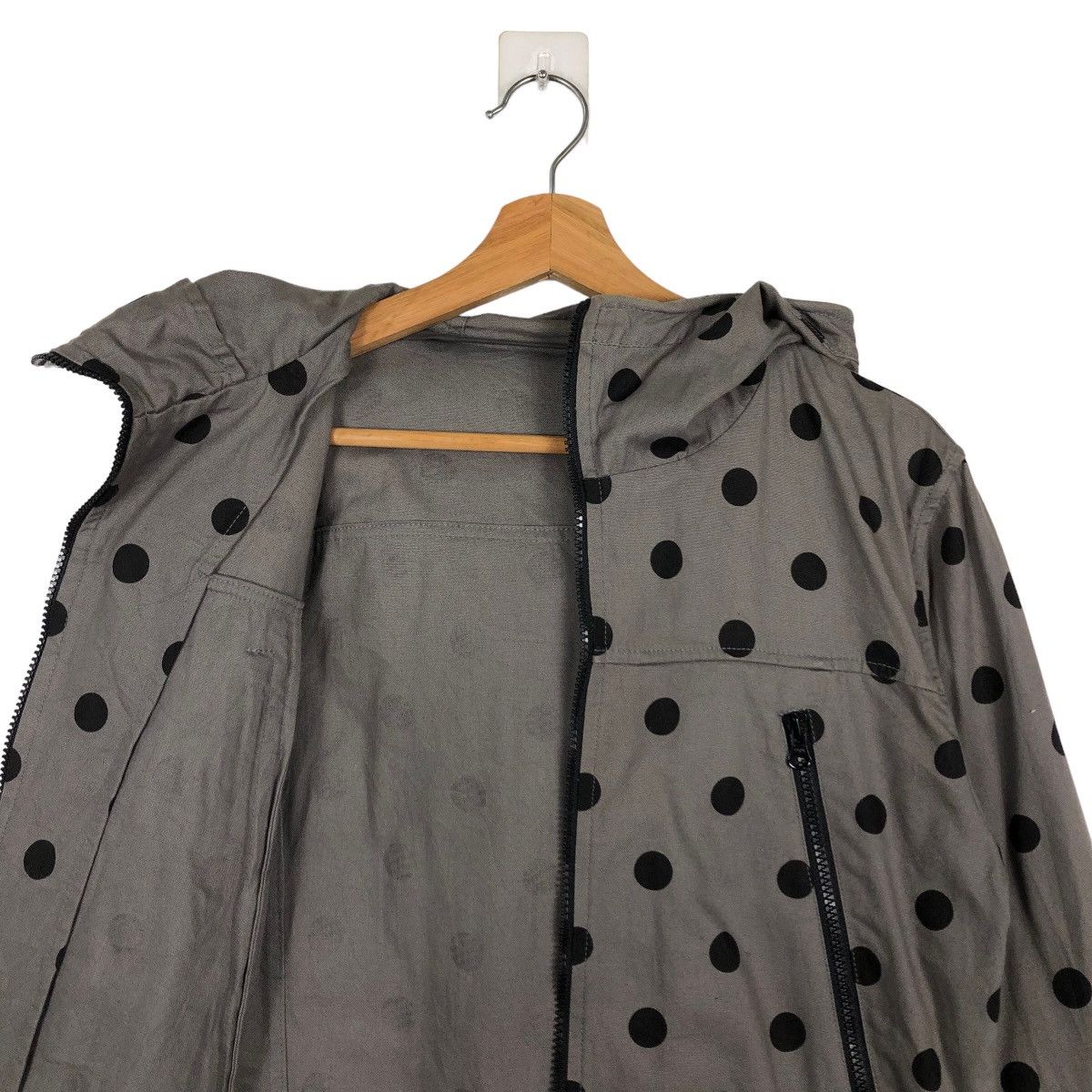 Issey Miyake 🔥Rare Polkadot Chore Jacket Hoodie Ships Jet Blue Japan Size US L / EU 52-54 / 3 - 11 Thumbnail