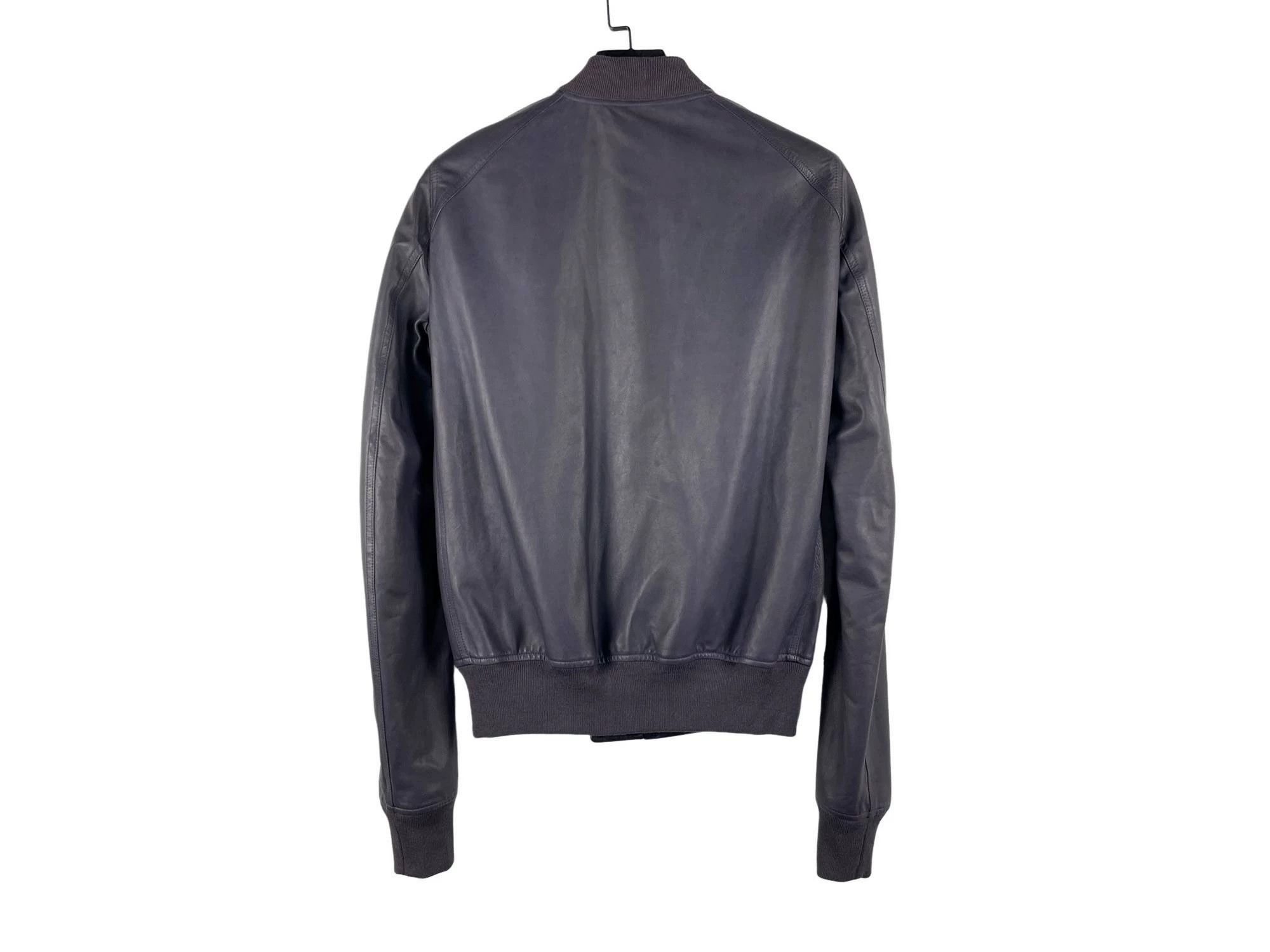 Rick Owens Rick Owens FW17 Raglan Lambskin Leather Bomber Jacket Size US M / EU 48-50 / 2 - 2 Thumbnail