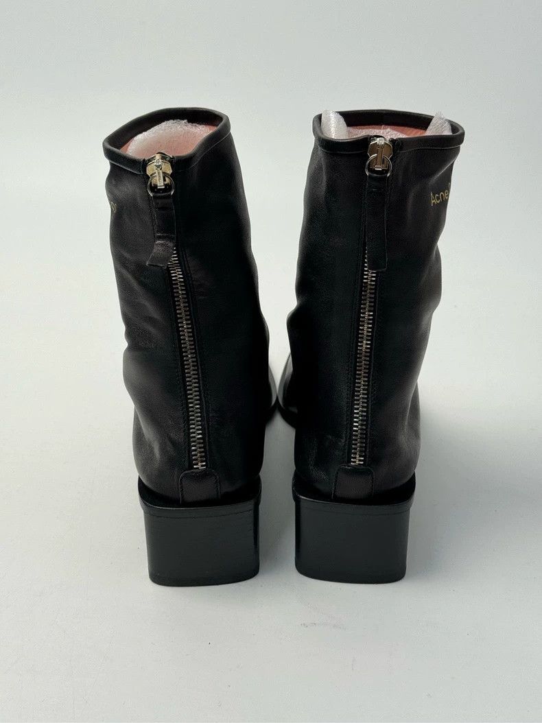 Acne Studios Acne Studios black leather shoes Size US 7.5 / IT 37.5 - 3 Thumbnail