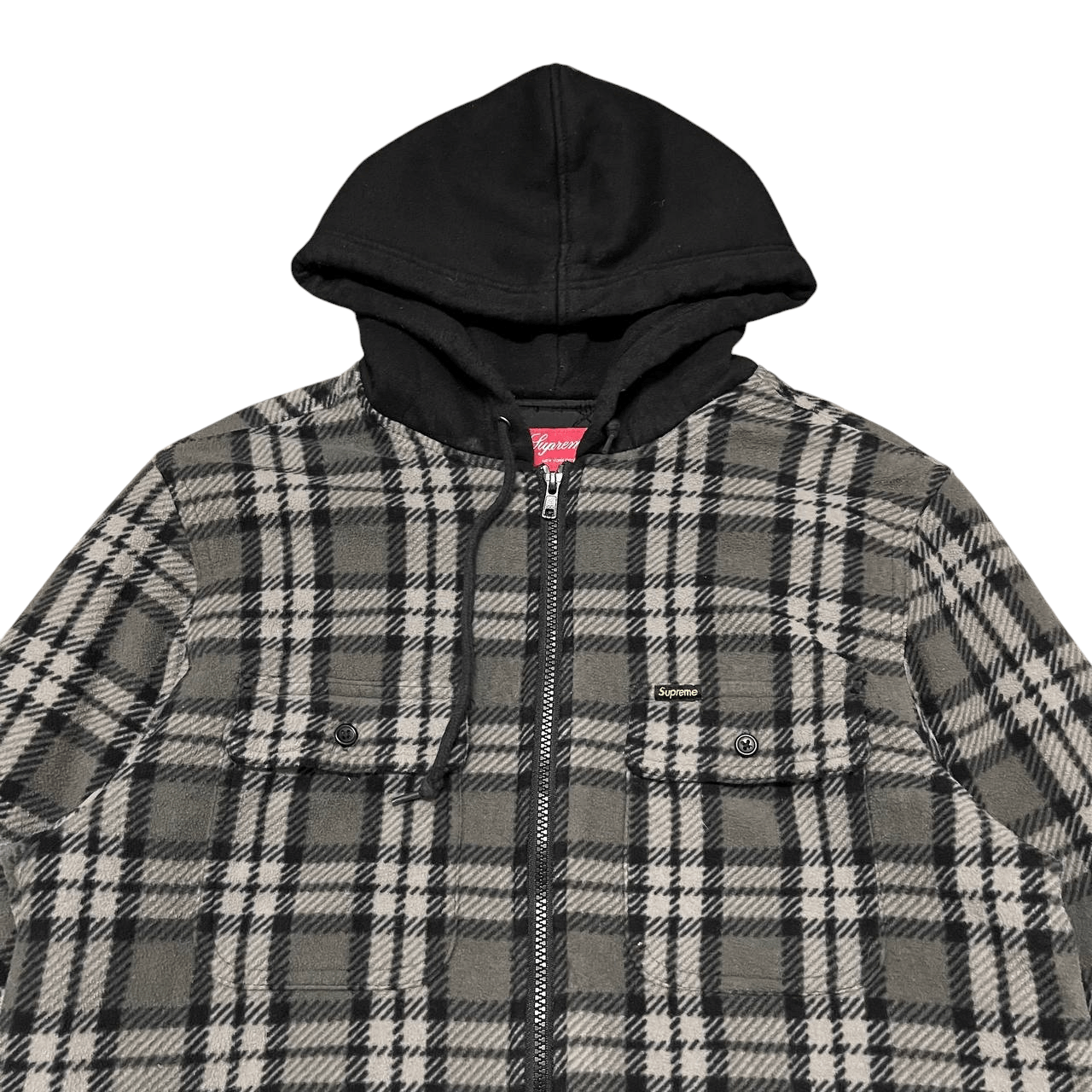 Supreme Supreme Plaid Zipper Hooded Jacket Size US M / EU 48-50 / 2 - 2 Thumbnail