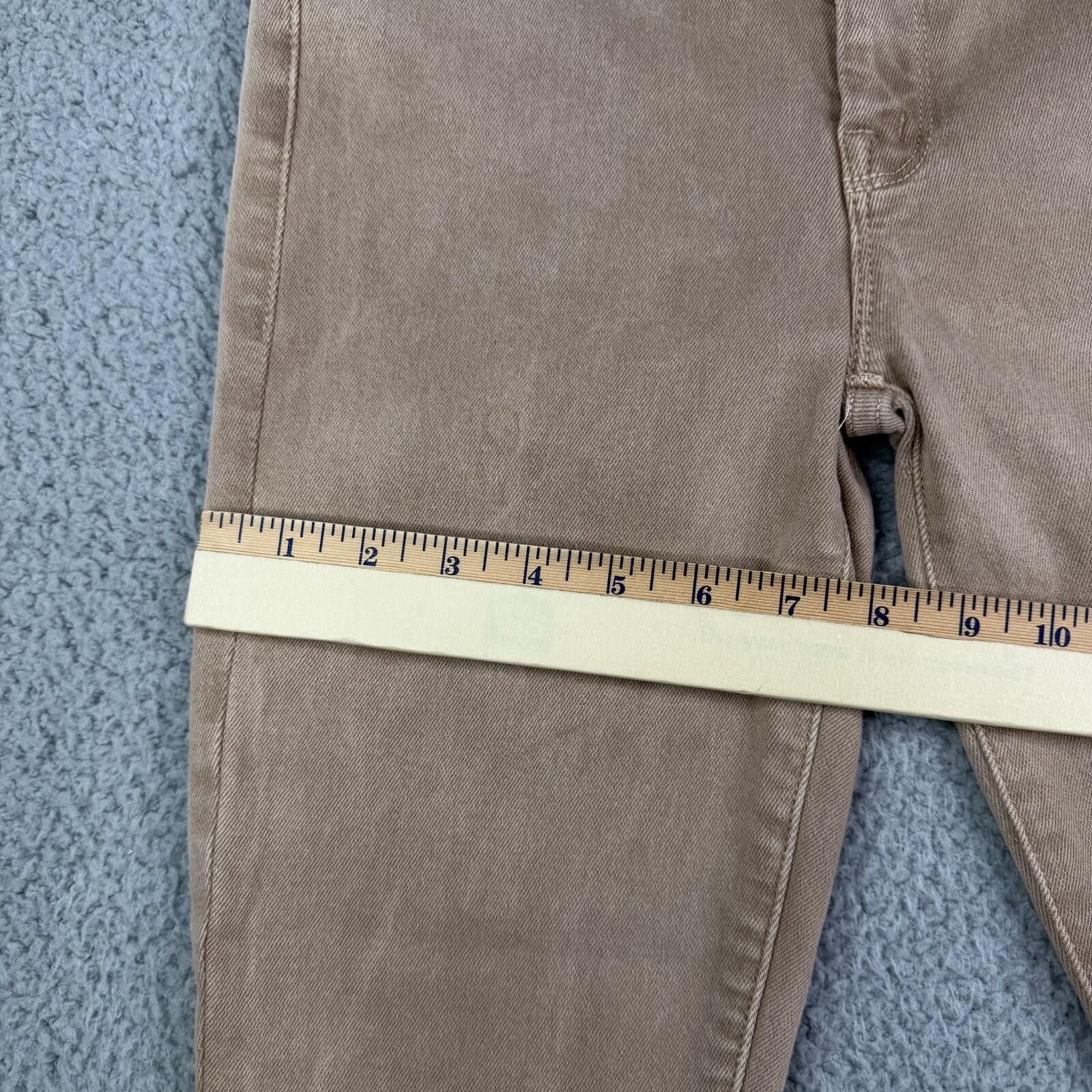 MOTHER MOTHER Ankle Tan Skinny Jeans Women's 28 (fits 27x26) Size 28" / US 6 / IT 42 - 10 Thumbnail
