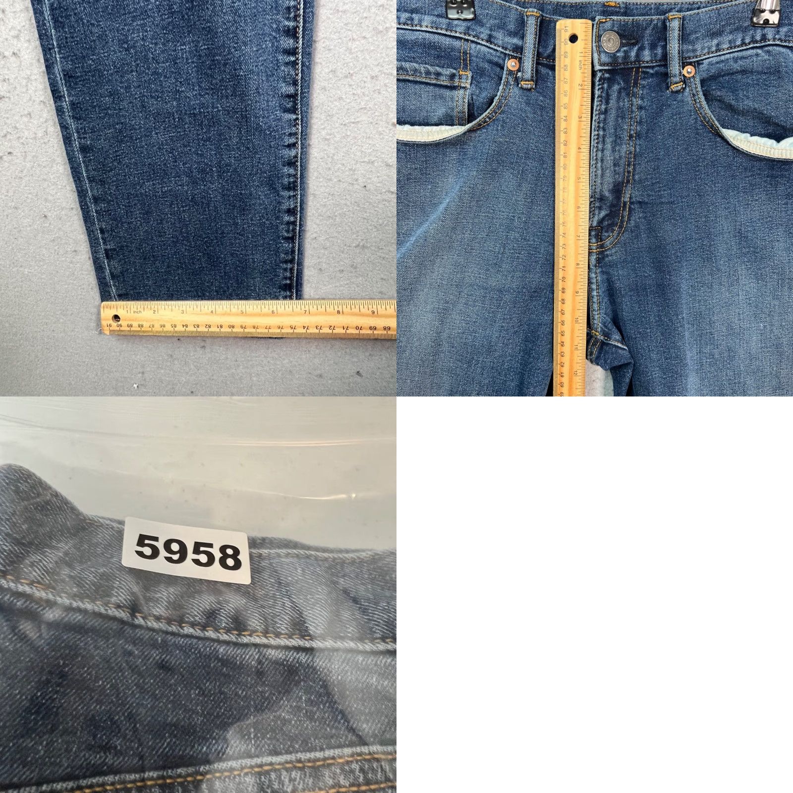 Gap Gap 1969 Slim Fit Denim Jeans Blue Cotton Blend 5-Pocket Regular 32x32 Mens Straight Events Vintage None Mens Size US 32 / EU 48 - 8 Thumbnail
