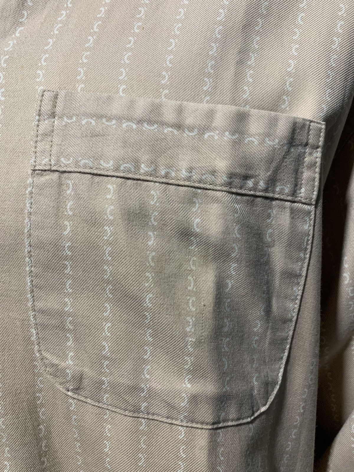 Celine Vtg Celine monogram camp collar pajamas shirt Size US L / EU 52-54 / 3 - 6 Thumbnail