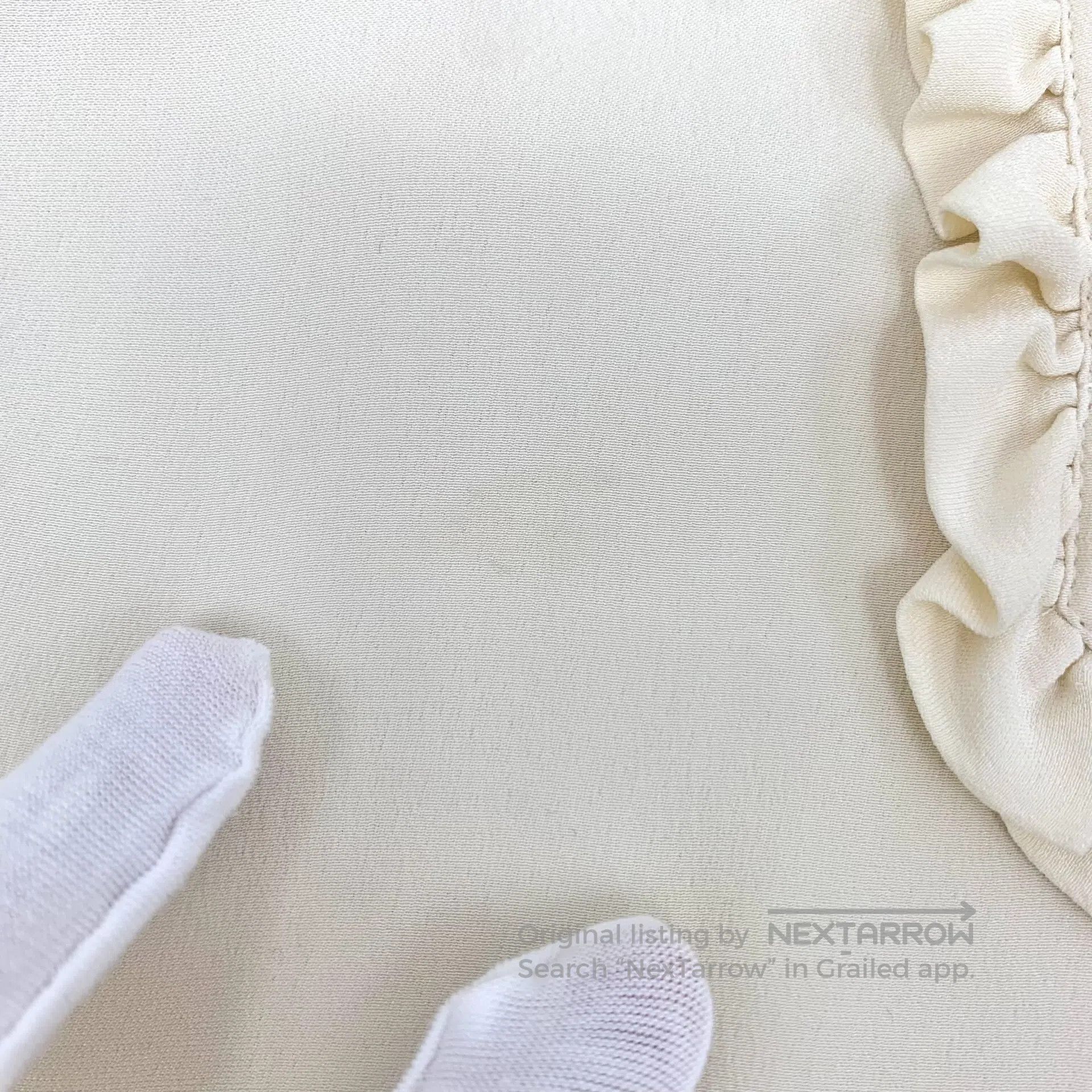 Chanel Chanel Beige ruffle design Peter Pan collar long-sleeved s Size XS / US 0-2 / IT 36-38 - 8 Thumbnail