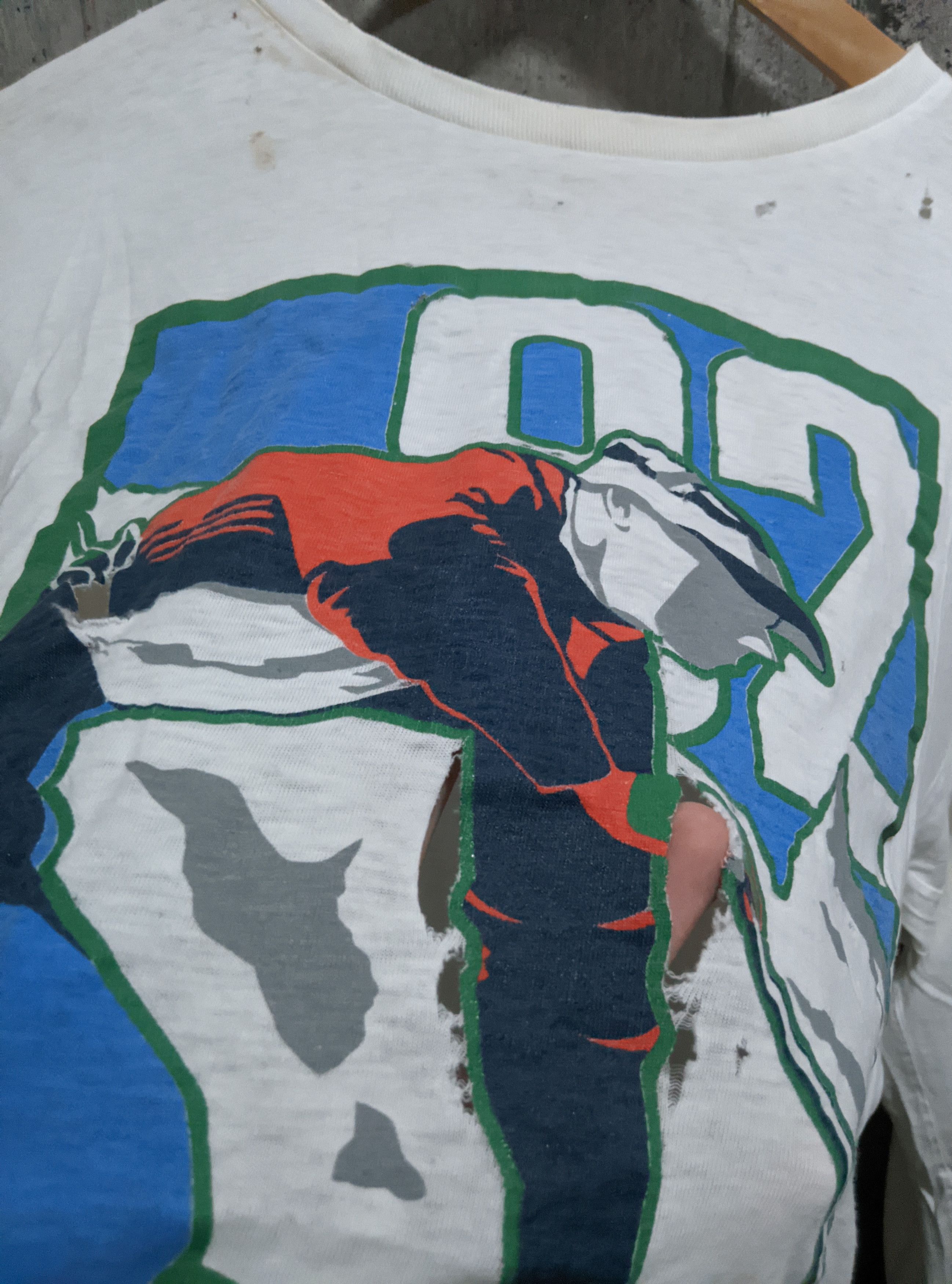 Polo Ralph Lauren Vintage 90s polo Ralph lauren ski thrashed lo life t shirt Size US XL / EU 56 / 4 - 7 Thumbnail