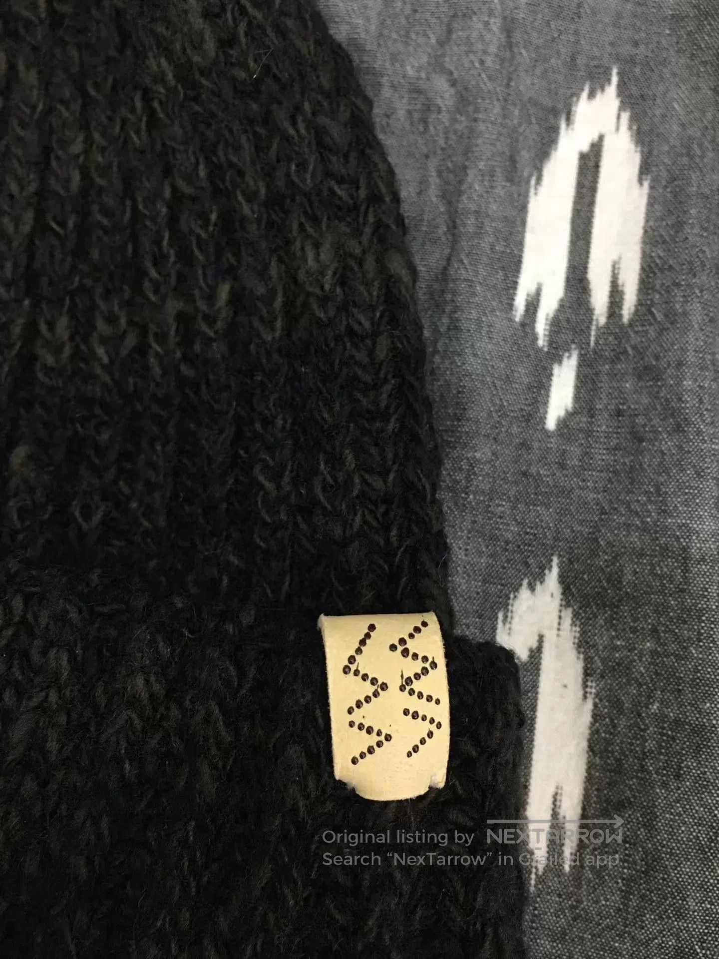 Visvim visvim black knit cap with mud dye technique. Size ONE SIZE - 3 Thumbnail