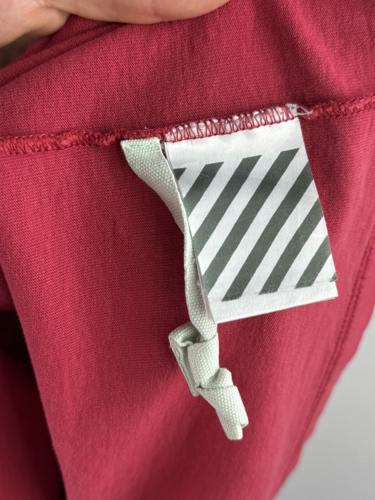 Off-White x Champion Virgil Abloh T-Shirt Red 2013