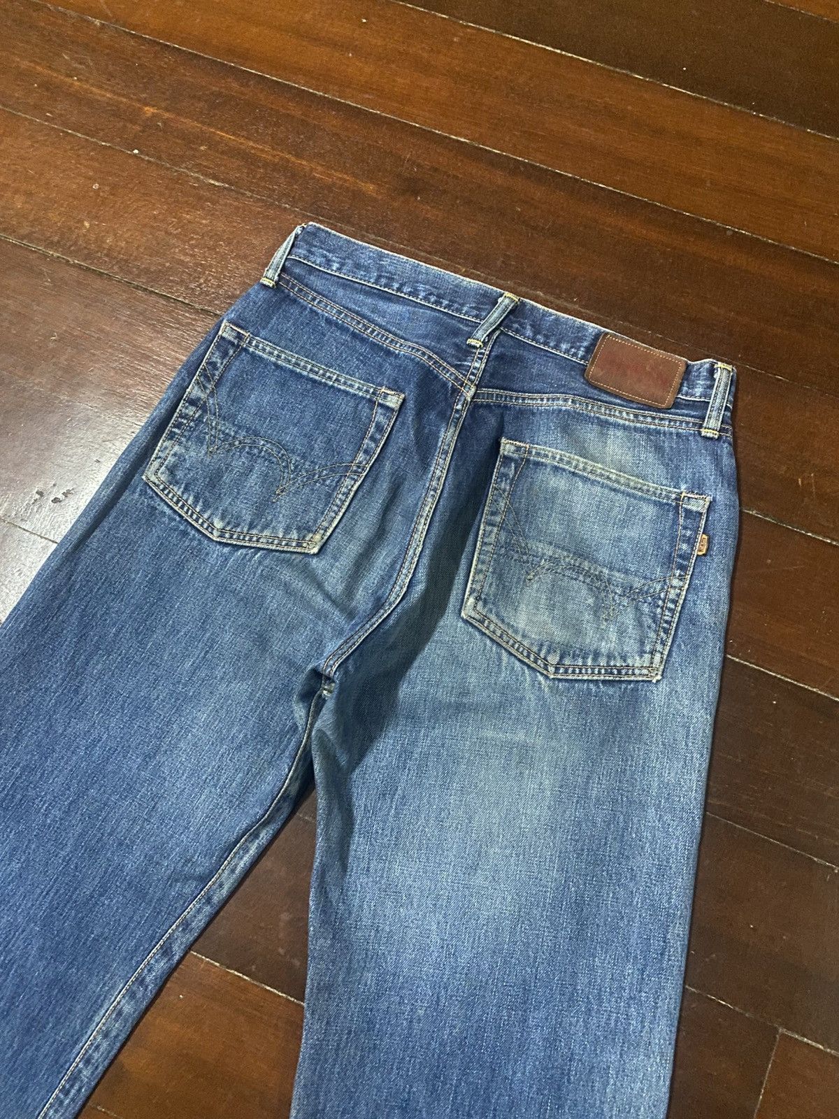Edwin Vintage Edwin 505 Selvedge Distressed Dirty Denim Jeans Size US 32 / EU 48 - 15 Thumbnail