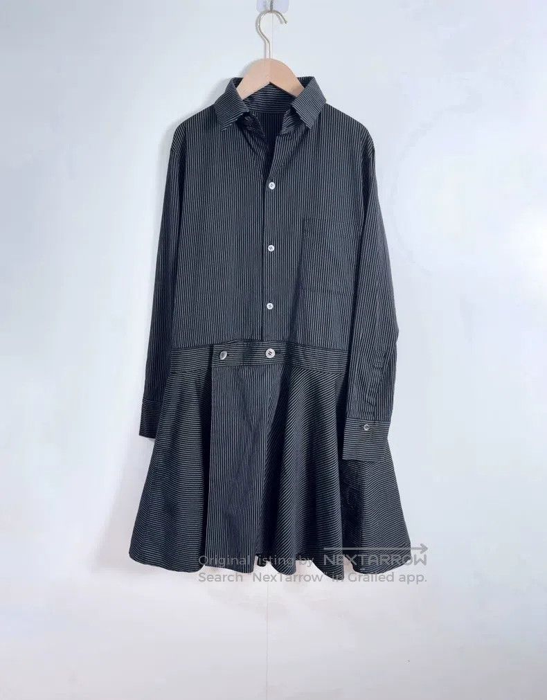 Yohji Yamamoto Yohji Yamamoto Cotton Stripe Shirt Dress Size XS / US 0-2 / IT 36-38 - 1 Thumbnail
