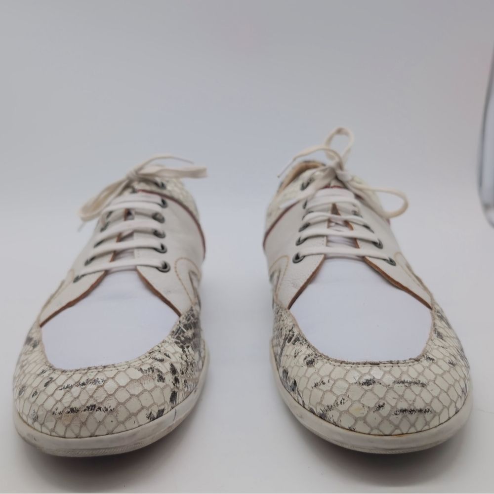 Other Goodoo Italy Sz 11 White Snake Print Luxury Comfort Style M Size US 11 / EU 44 - 2 Thumbnail