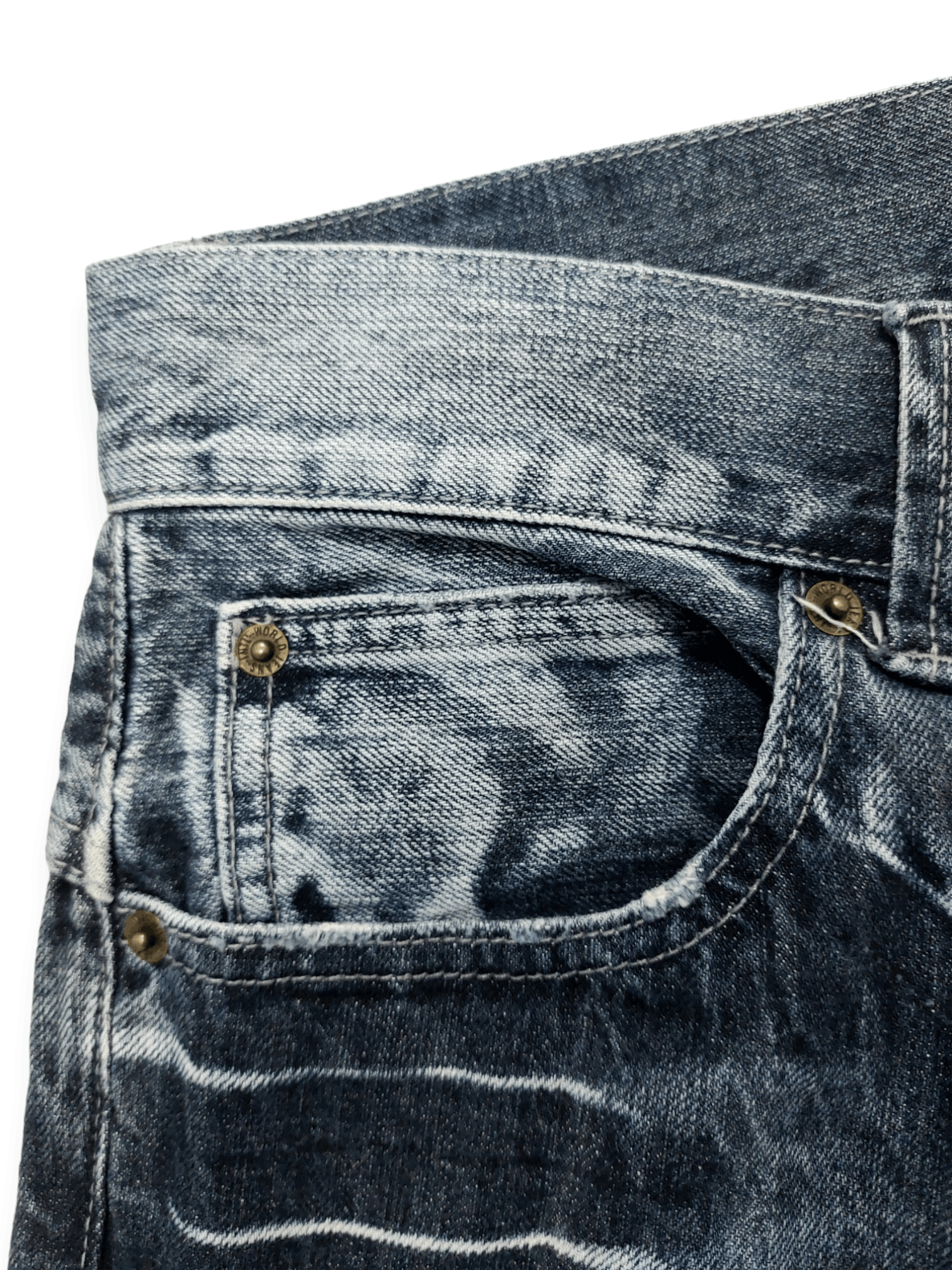 Other 🔥SORRIDERE🔥 Punk Style Flare Bootcut Denim Jeans Size US 31 - 8 Thumbnail