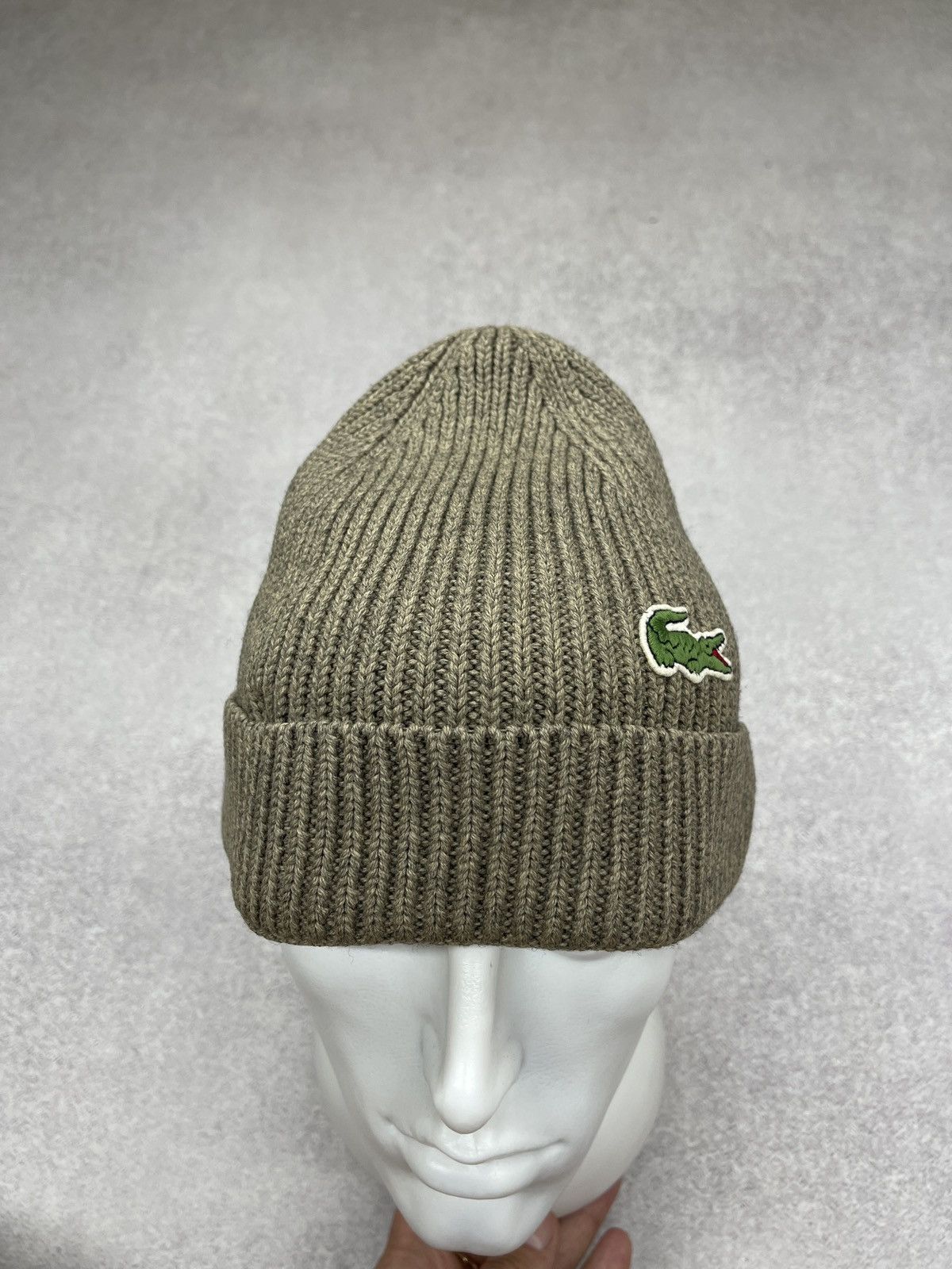 Lacoste Vintage Lacoste Wool Beanie Hat Size ONE SIZE - 2 Thumbnail