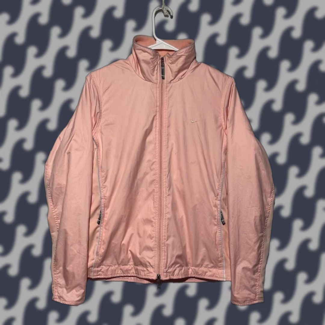 Nike VINTAGE Nike Soft Pink Cozy Full Zip Jacket Womens Medium Size M / US 6-8 / IT 42-44 - 1 Thumbnail