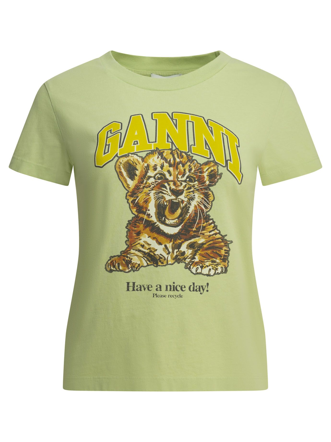 Ganni Ganni Baby Tiger Crewneck T-Shirt tag size XS Women - USA Duties Paid Size XS / US 0-2 / IT 36-38 - 1 Thumbnail