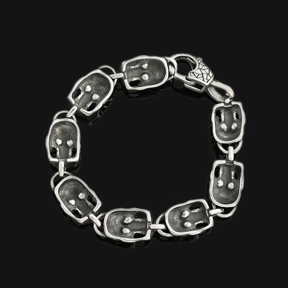Jewelry Vintage Punk Domineering Skull Bracelet Size ONE SIZE - 3 Thumbnail