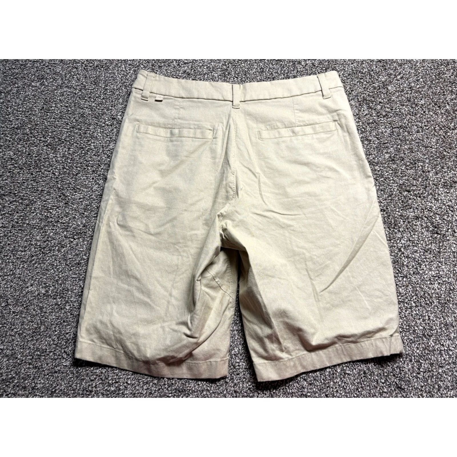 Lululemon VINTAGE: No (remove) Lululemon Commission Shorts Mens 31 Beige 10" Inseam Qwick Oxford LM7AAMS? Size US 31 - 2 Thumbnail