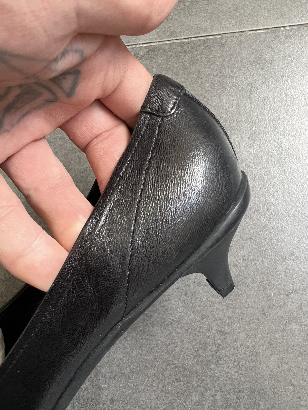 Prada Vintage PRADA Sport square toe Ballets Kitten Heels office Size US 11 / IT 41 - 13 Thumbnail