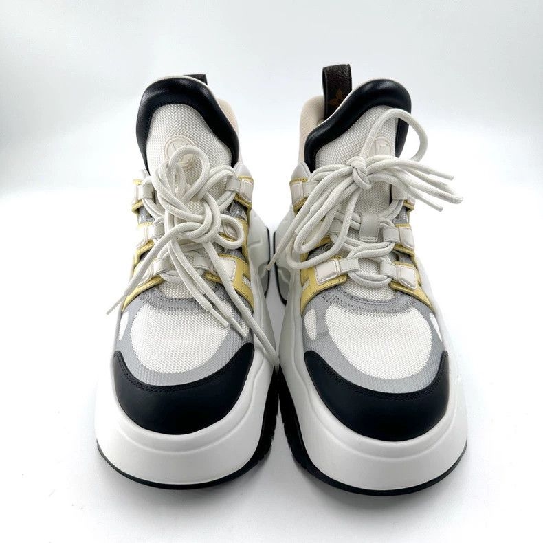 Louis Vuitton Louis Vuitton Archlight 2.0 Yellow and White Platform Dad Size US 7 / IT 37 - 2 Thumbnail