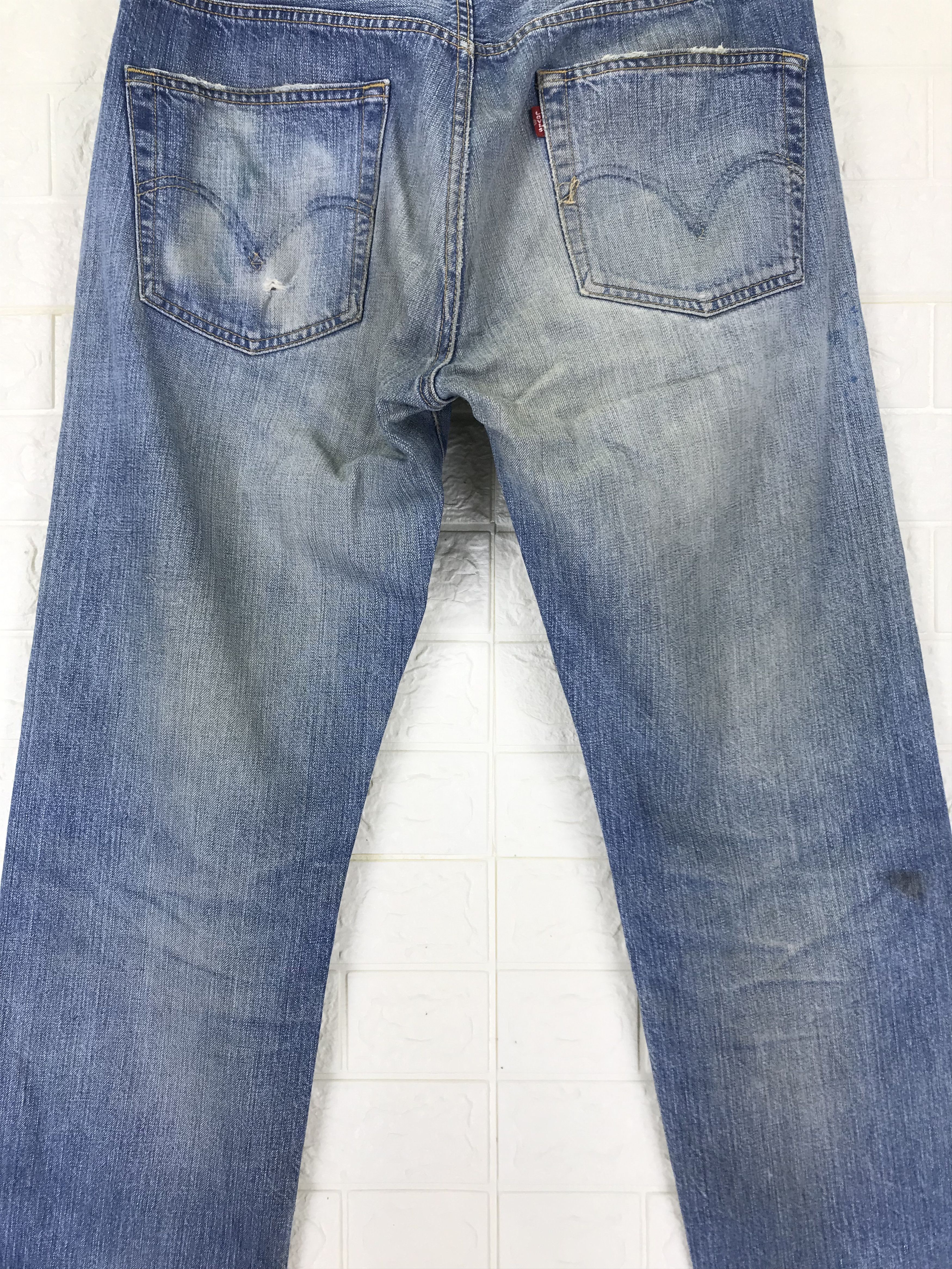 Levi's Vintage Levi's 501 Mud Wash Jeans Distressed Denim Size US 34 / EU 50 - 7 Thumbnail