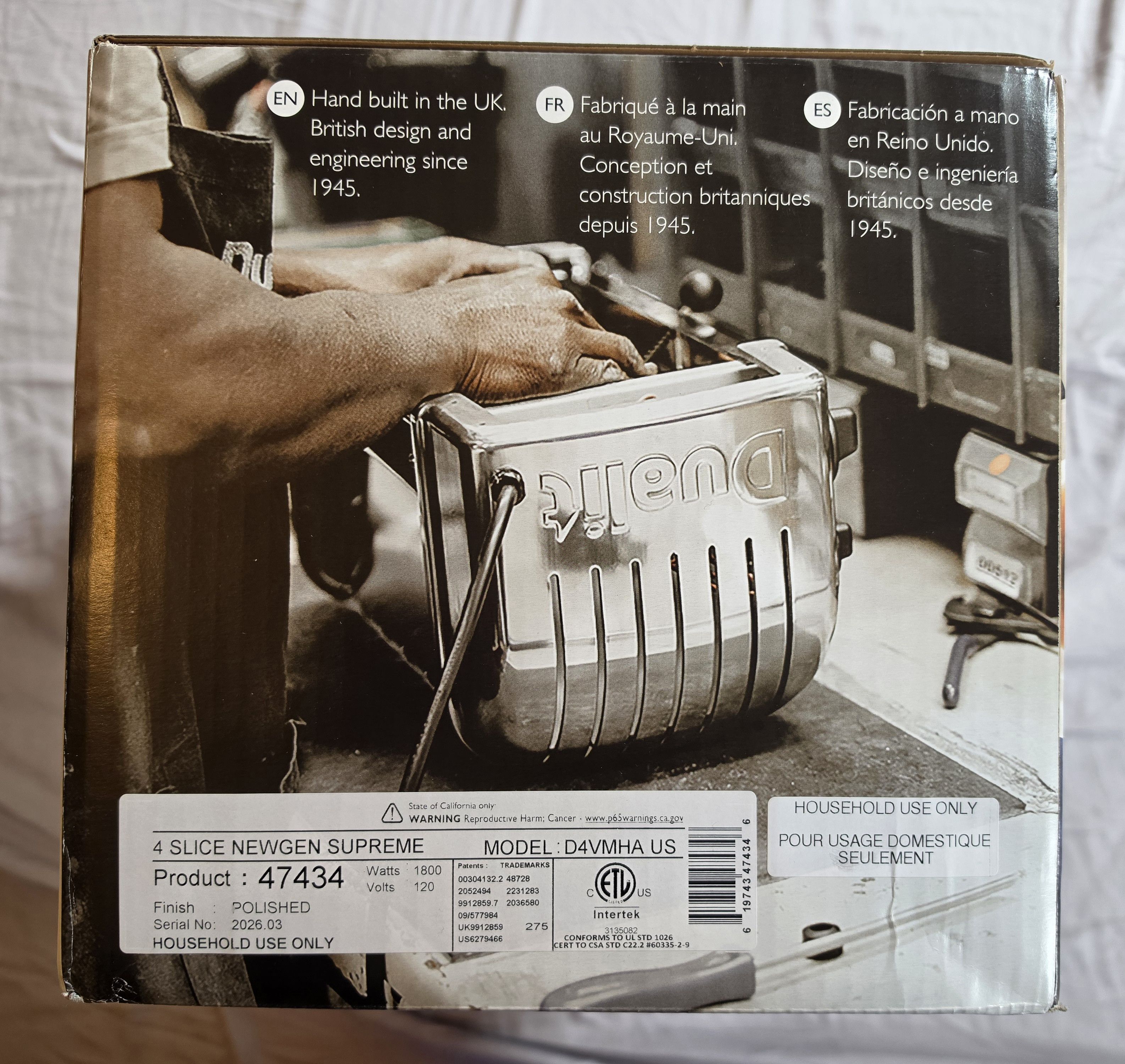 Supreme Supreme Dualit 4-Slice Toaster Silver Size ONE SIZE - 8 Thumbnail