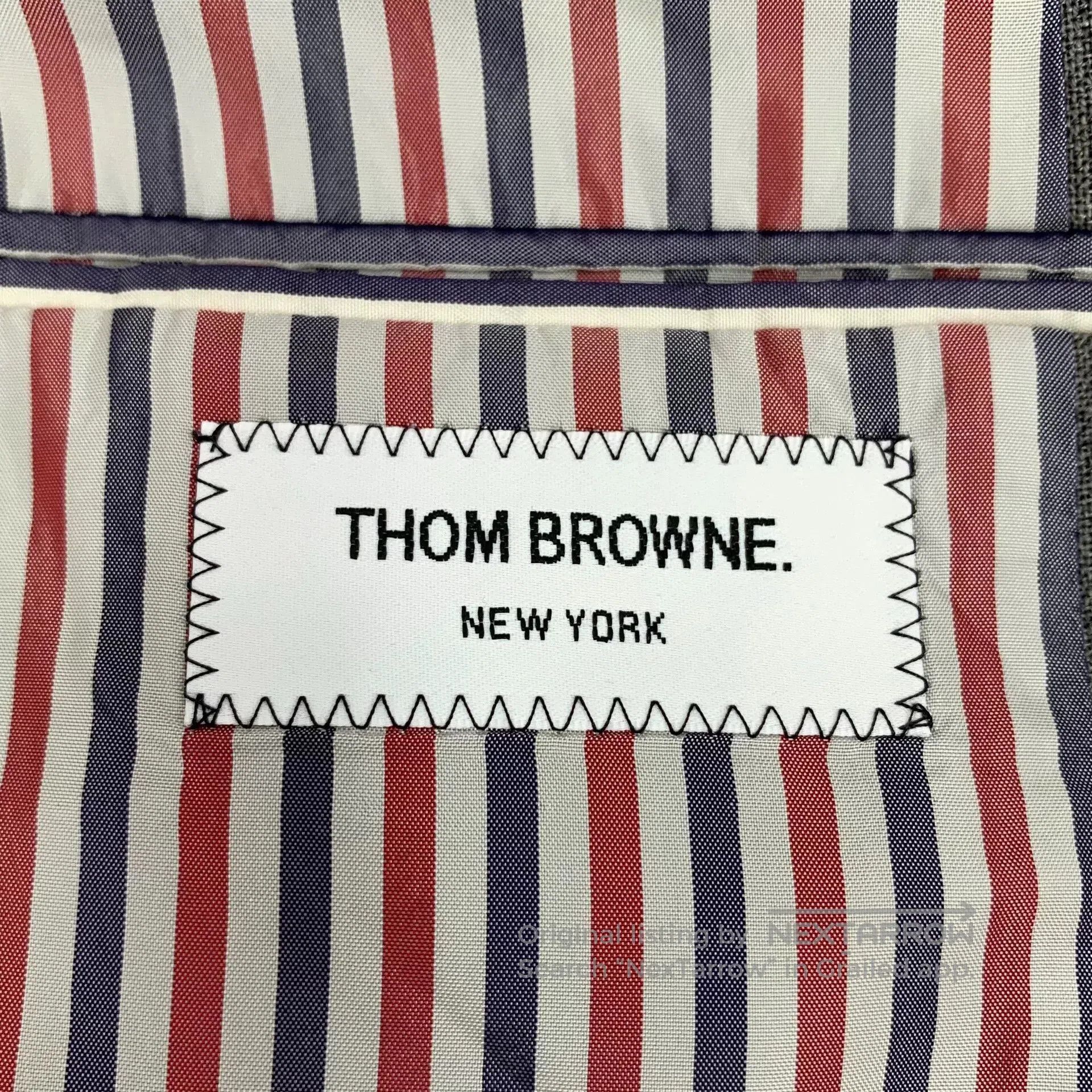 Thom Browne Thom Browne Gray Wool Lapel Suit Jacket. Size US XS / EU 42 / 0 - 6 Thumbnail