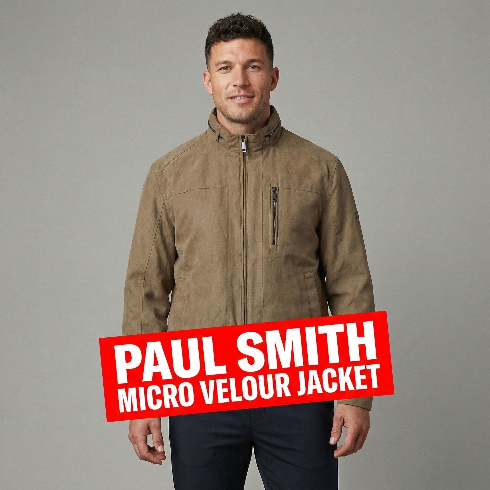 Paul Smith Paul Smith Vintage Jacket – Micro Velour – Size L / XL Size US XL / EU 56 / 4 - 1 Thumbnail