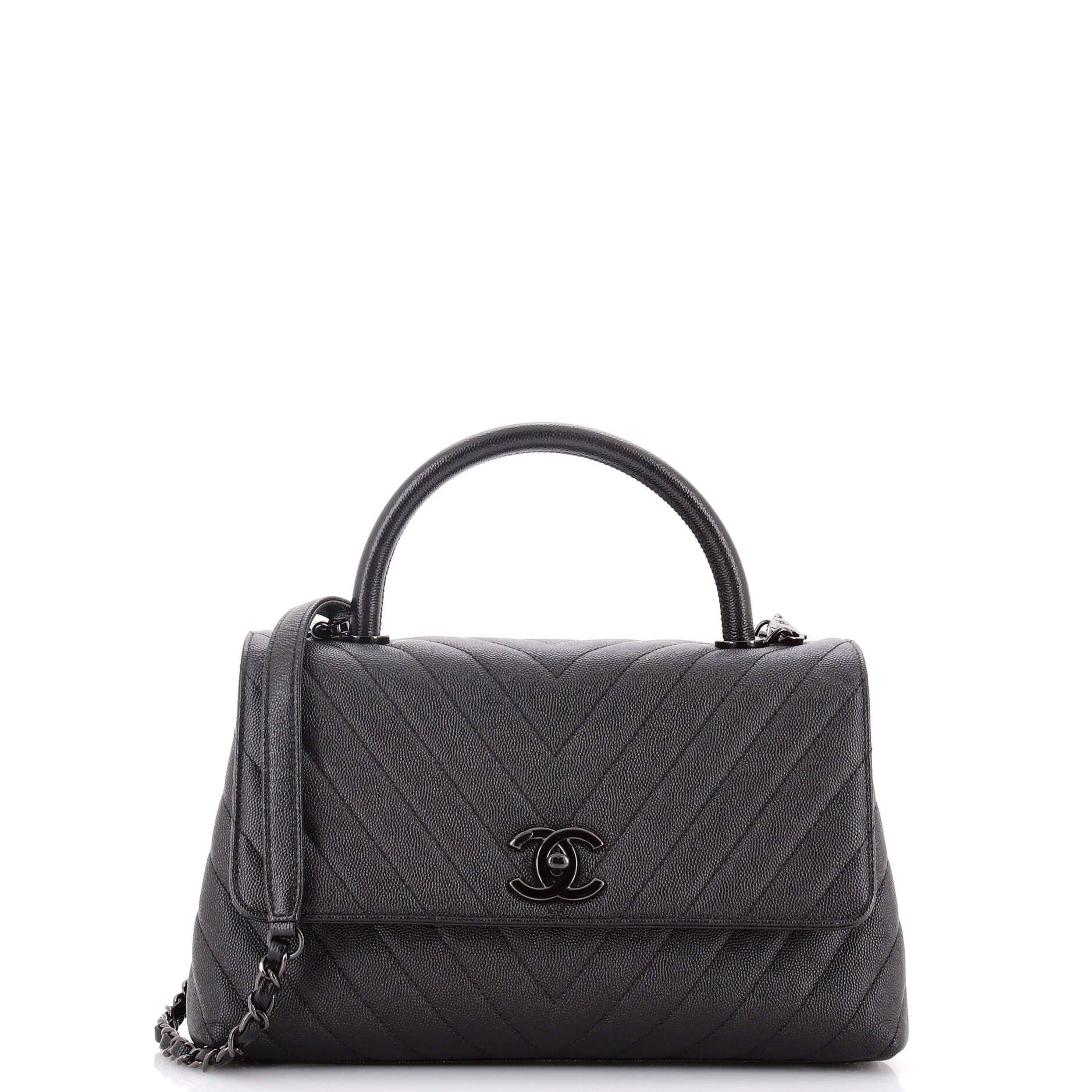 Chanel So Black Coco Top Handle Bag Size ONE SIZE - 1 Thumbnail