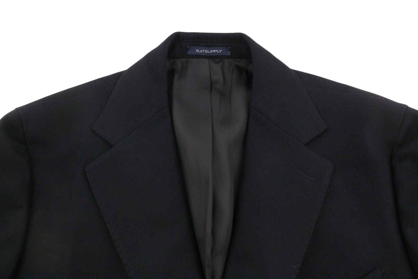 Suitsupply VICENZA UK46S Dark Blue Wool Cashmere Coat 88182 Size US XL / EU 56 / 4 - 5 Thumbnail