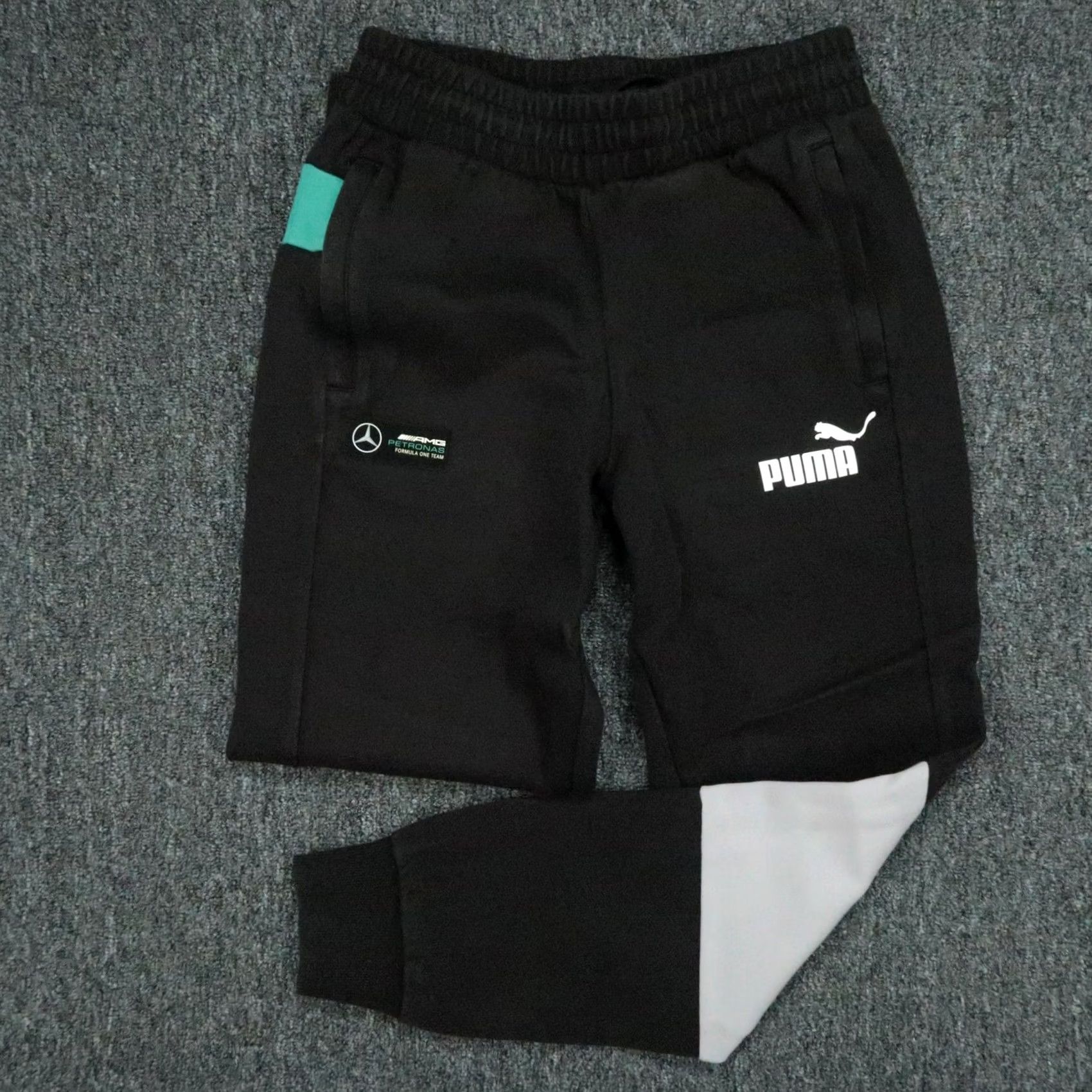 Puma PUMA Pants Men Small Black Mercedes AMG Petronas Formula One Jogger Athletic Size US 29 - 2 Thumbnail