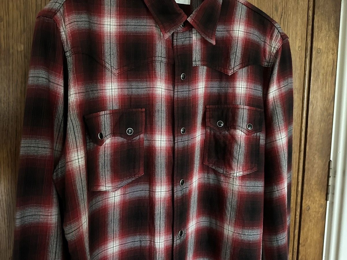 Saint Laurent Paris FW16 Saint Laurent Palladium red black flannel Hedi L Size US L / EU 52-54 / 3 - 13 Thumbnail