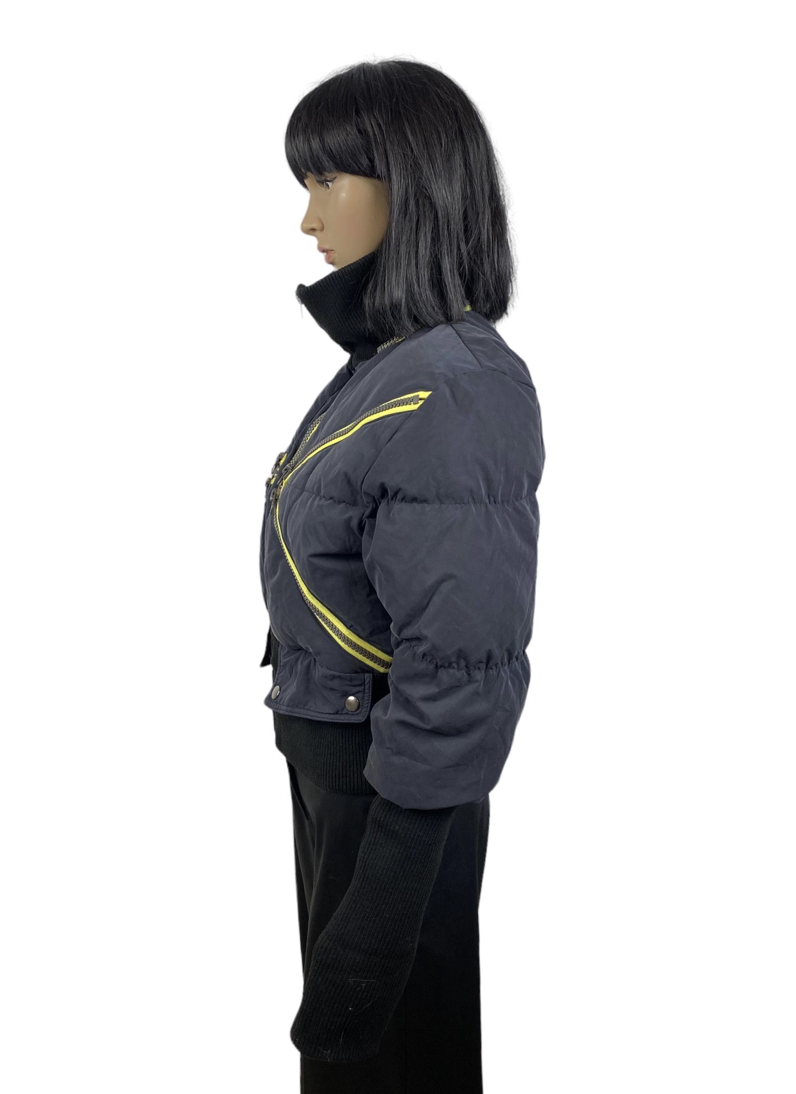Designer DAITE Y2K ZIPERS Down Jacket bomber size 14 Size L / US 10 / IT 46 - 7 Thumbnail