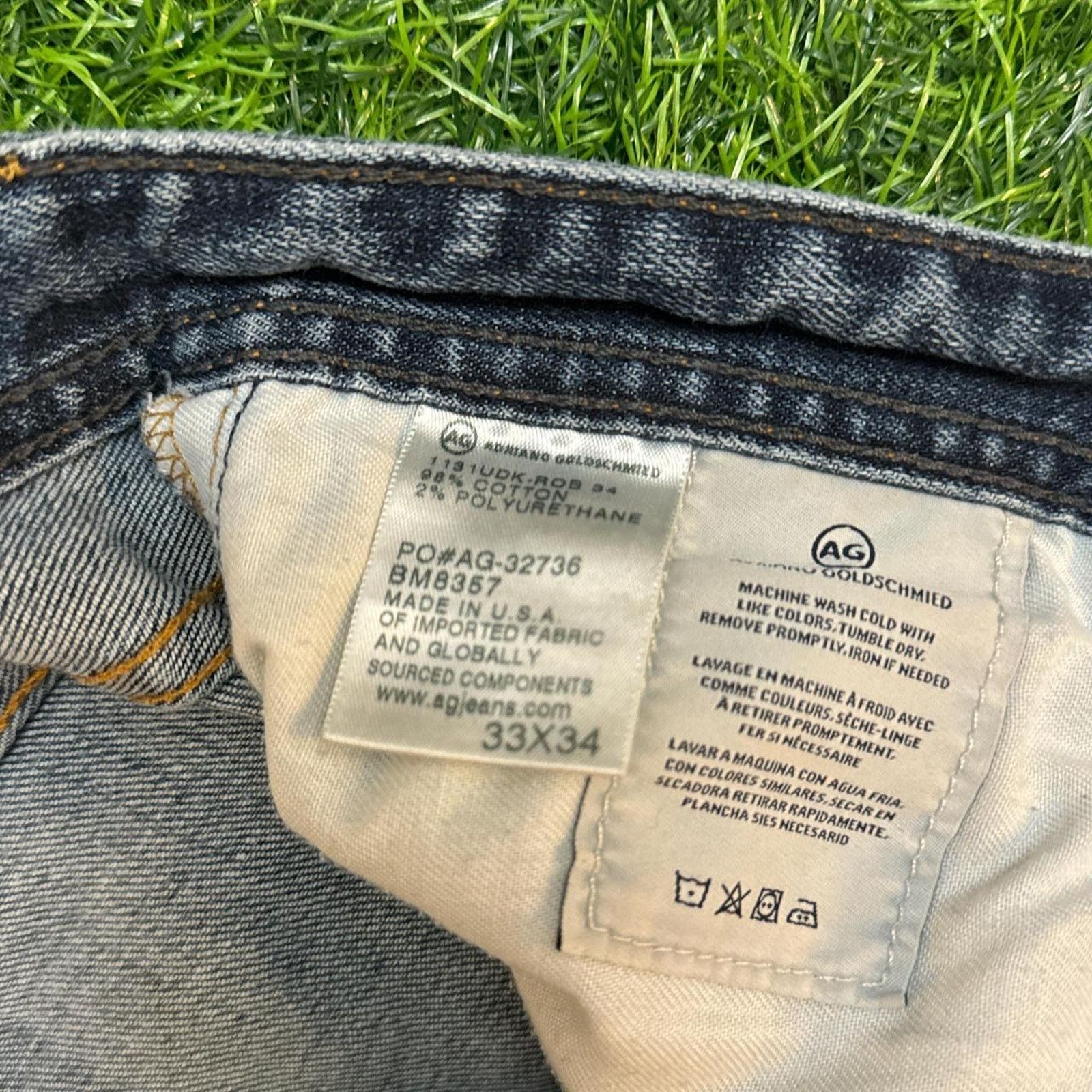 AG Adriano Goldschmied AG Adriano Goldschmied Men’s Distressed Slim-Fit Jeans Size US 33 - 7 Thumbnail